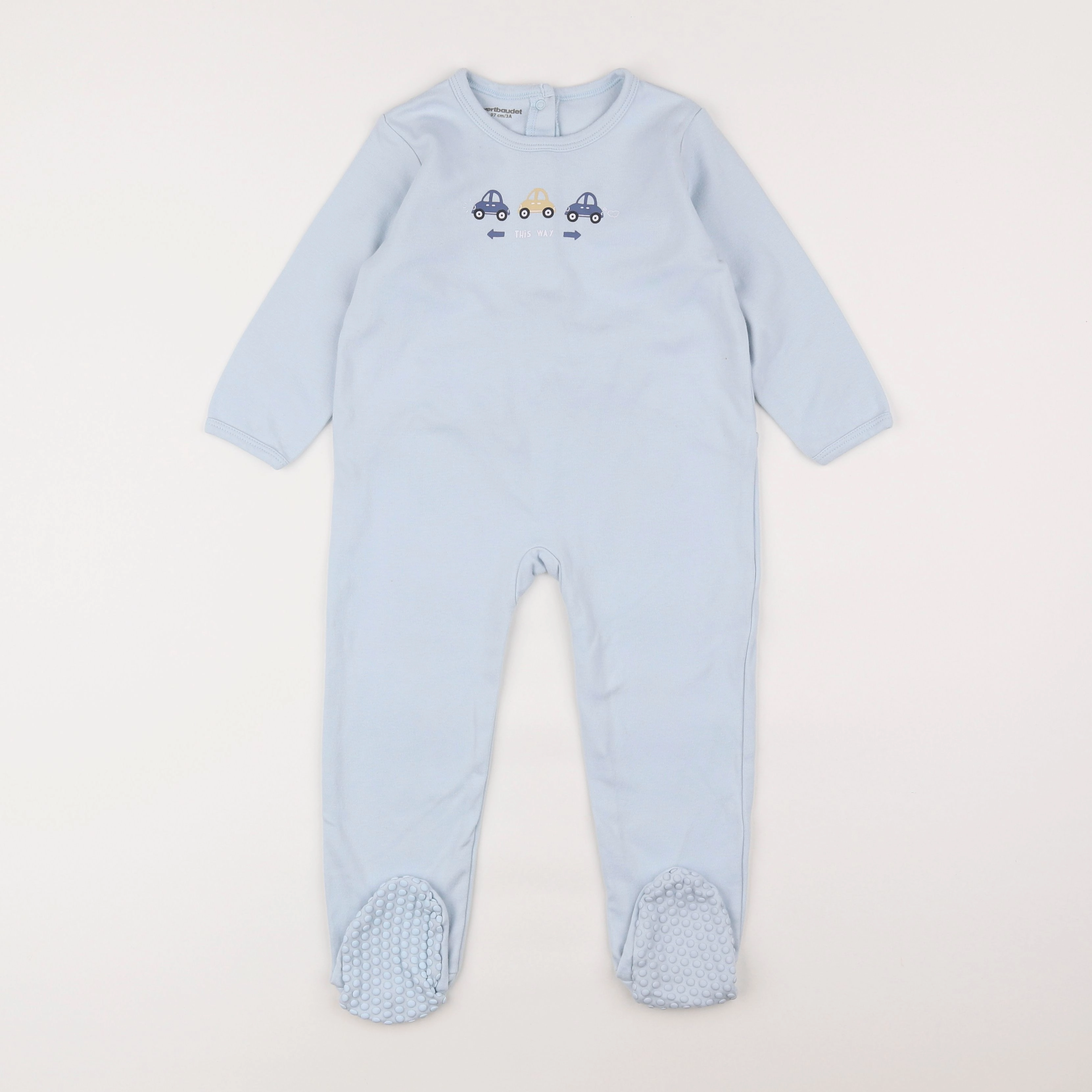 Vertbaudet - pyjama coton bleu - 3 ans