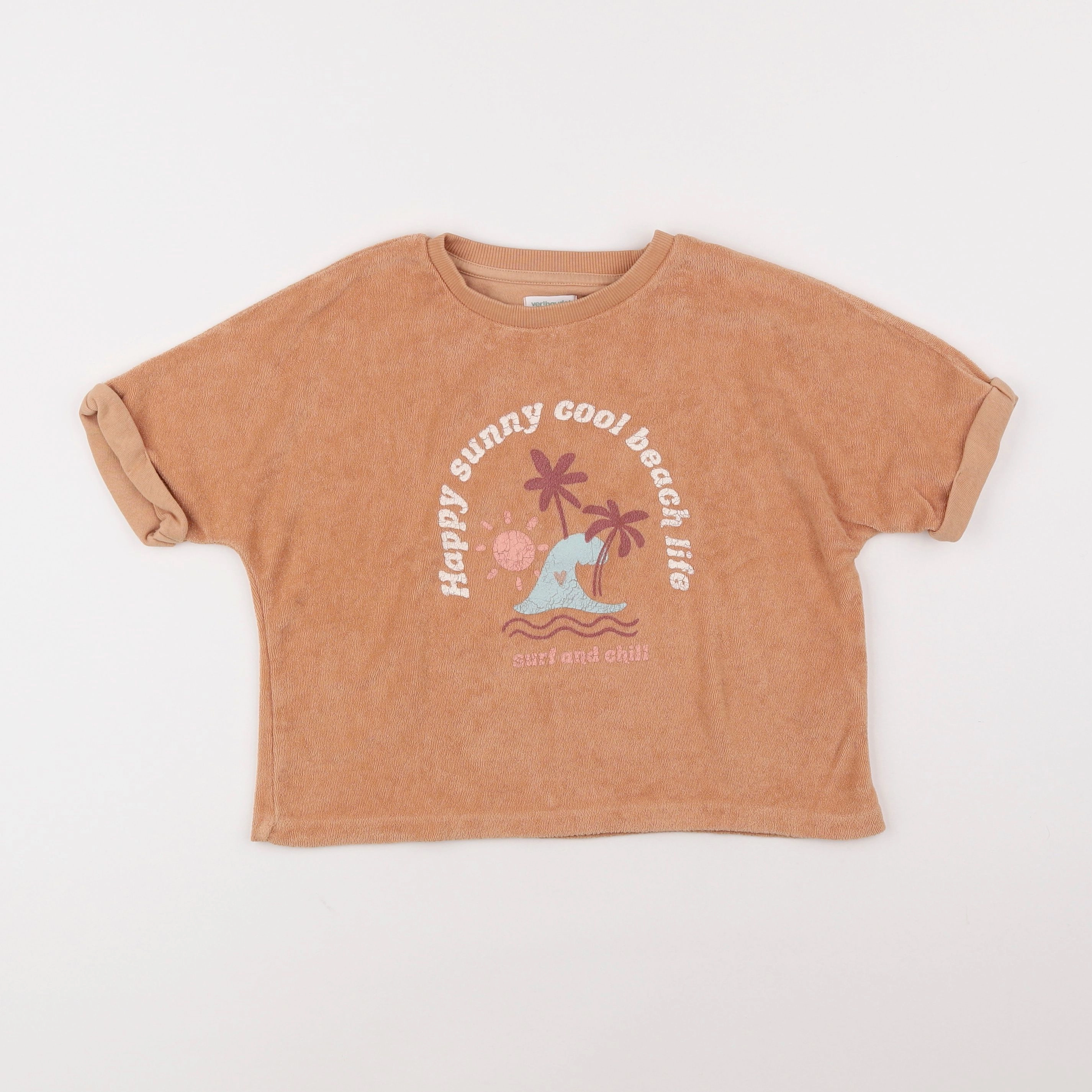 Vertbaudet - tee-shirt orange - 6 ans