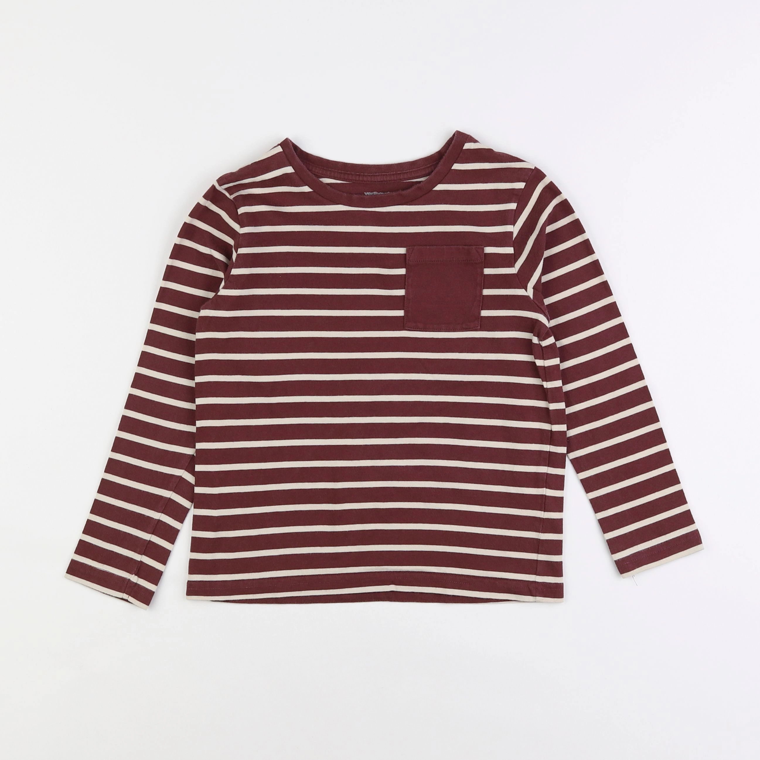 Vertbaudet - tee-shirt marron - 8 ans