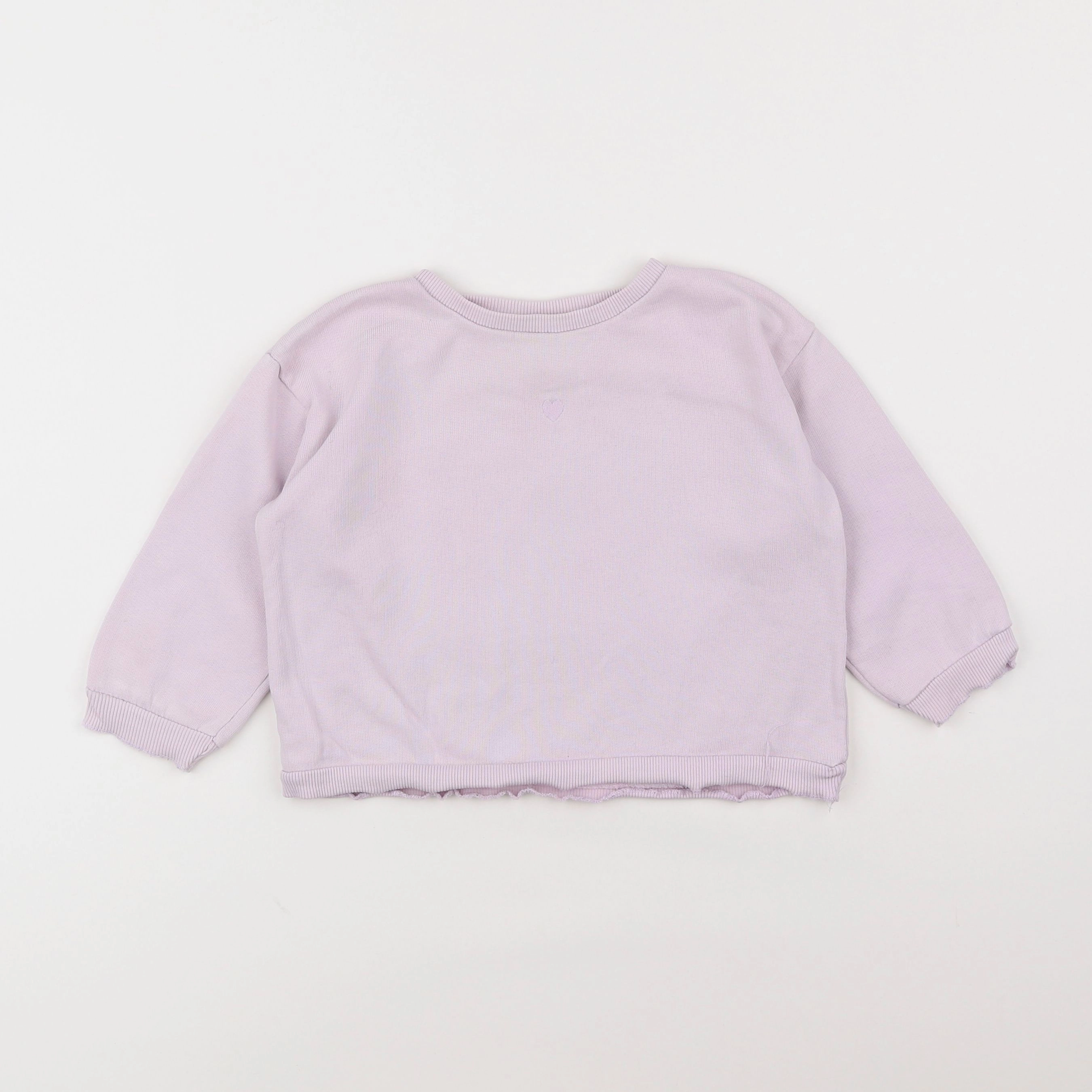 Zara - sweat violet - 18 mois à 2 ans