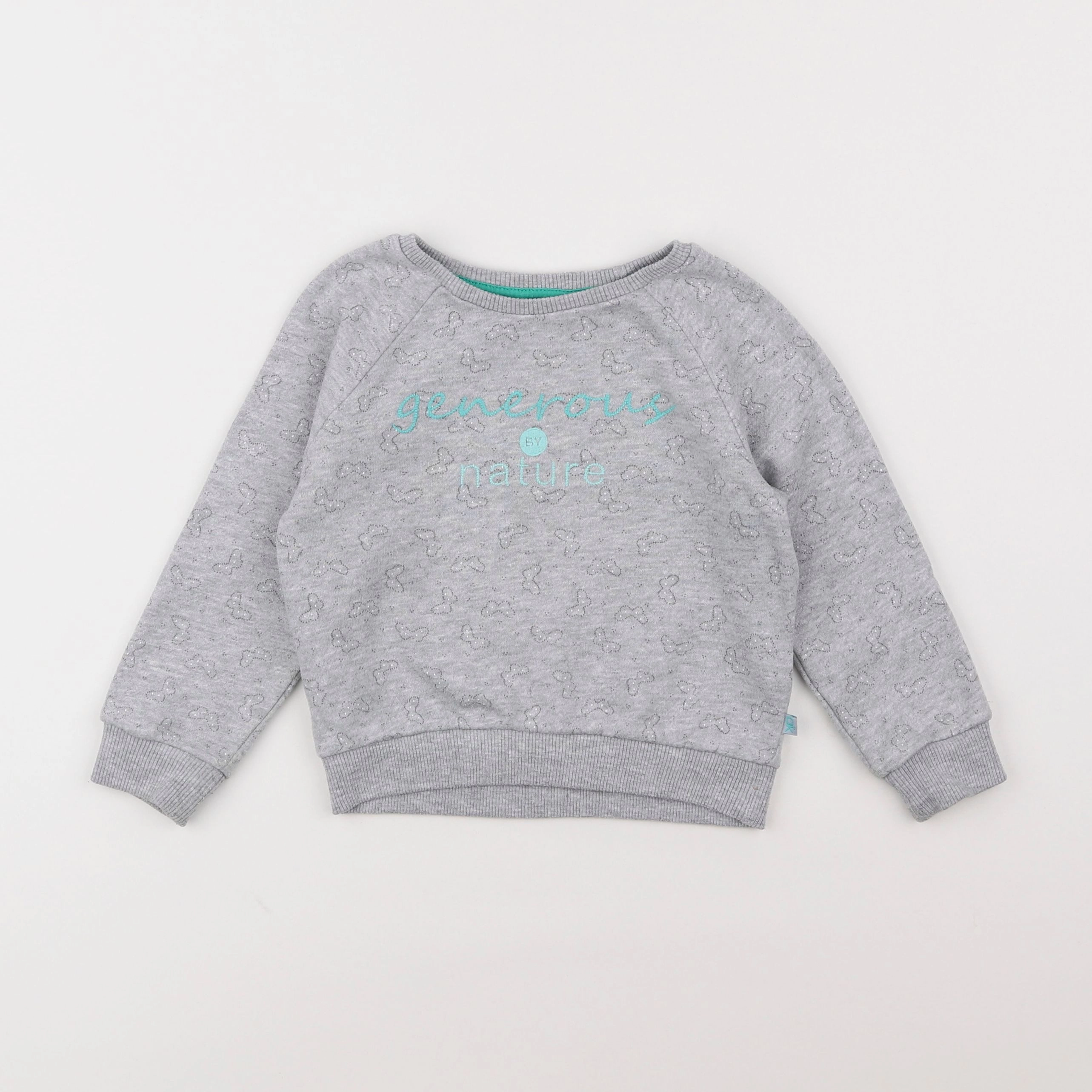 Okaidi - sweat gris - 3 ans