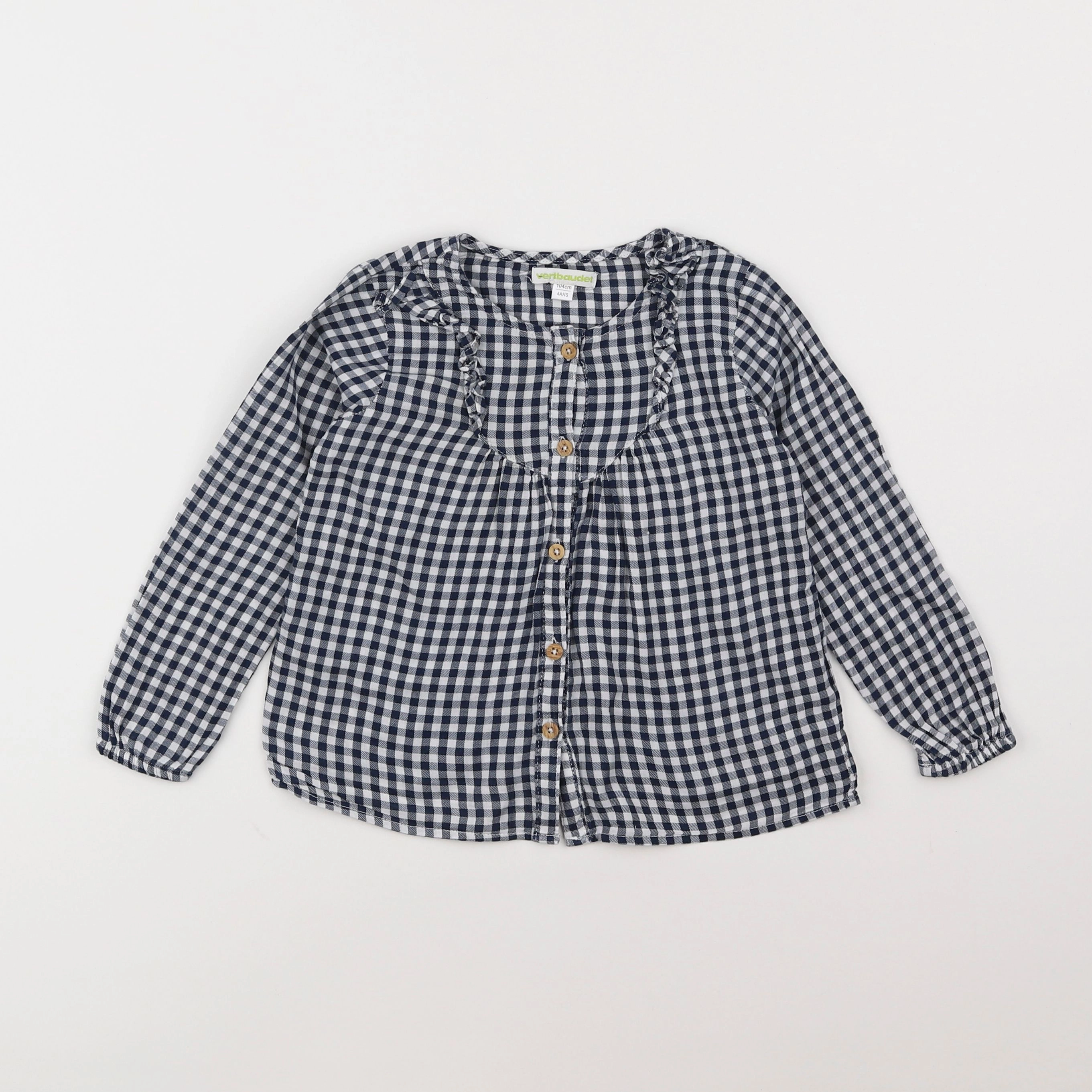 Vertbaudet - blouse bleu - 4 ans