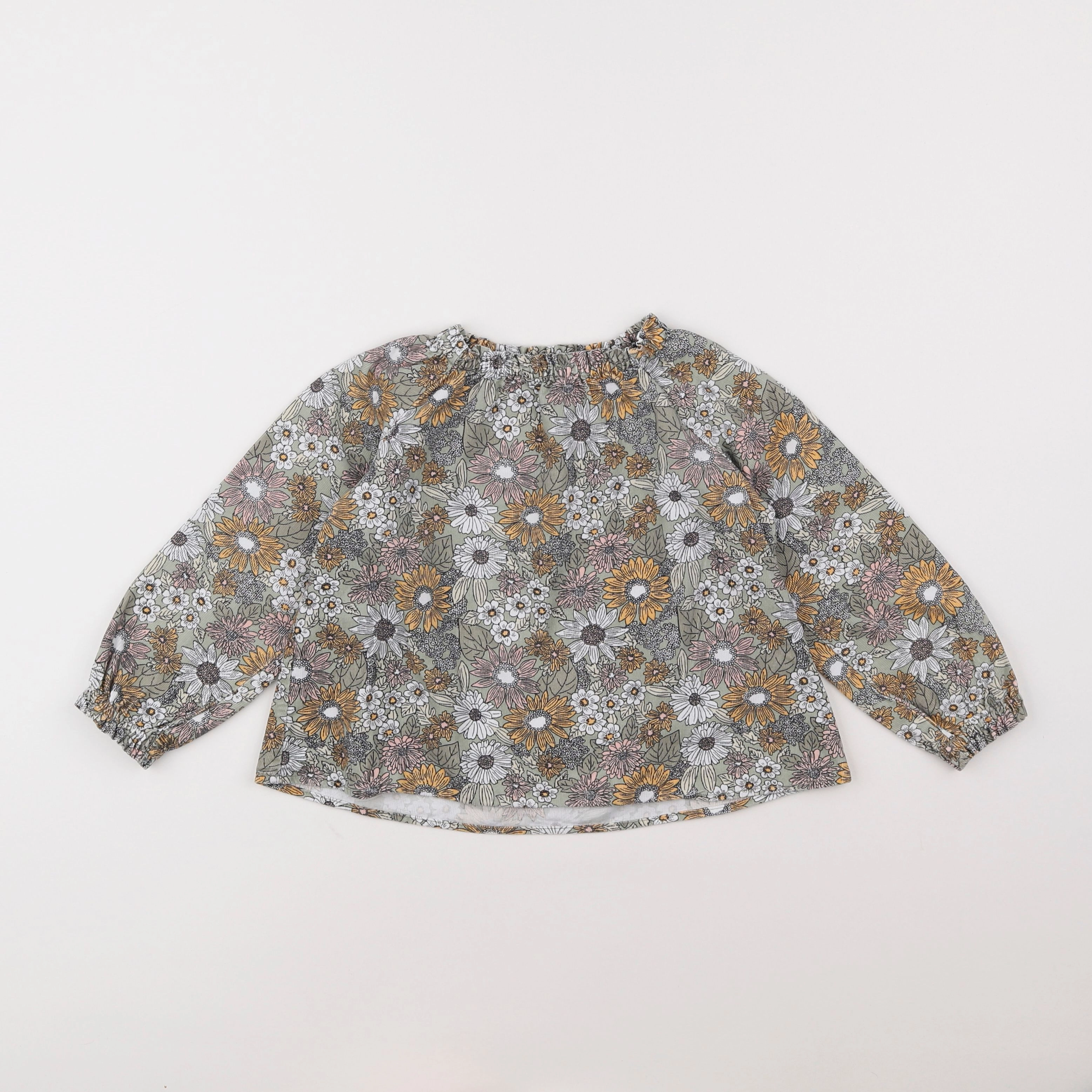 Vertbaudet - blouse bleu - 4 ans