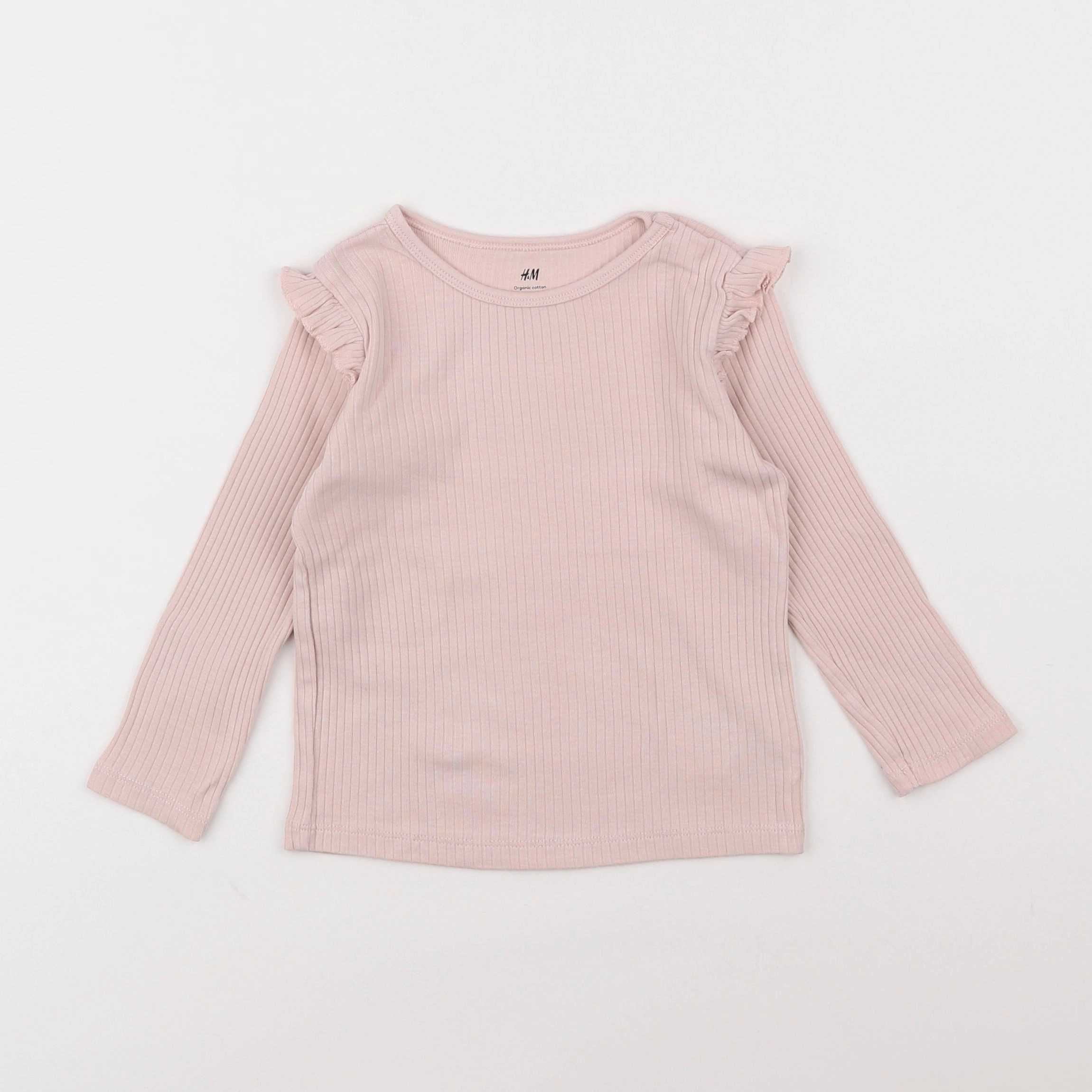 H&M - tee-shirt rose - 12/18 mois