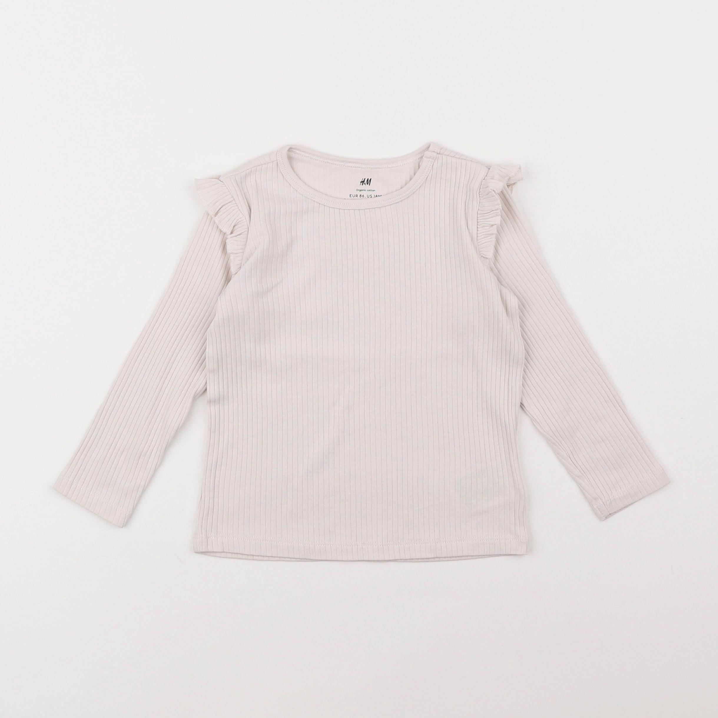 H&M - tee-shirt beige - 12/18 mois