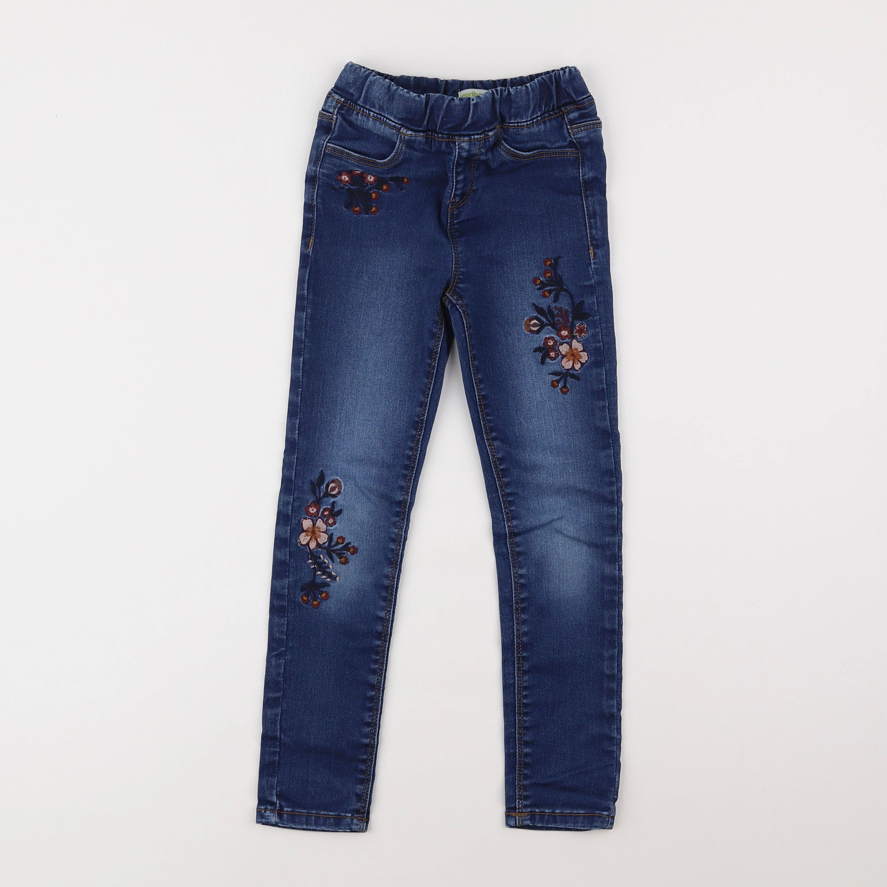 Vertbaudet - jegging bleu - 7 ans