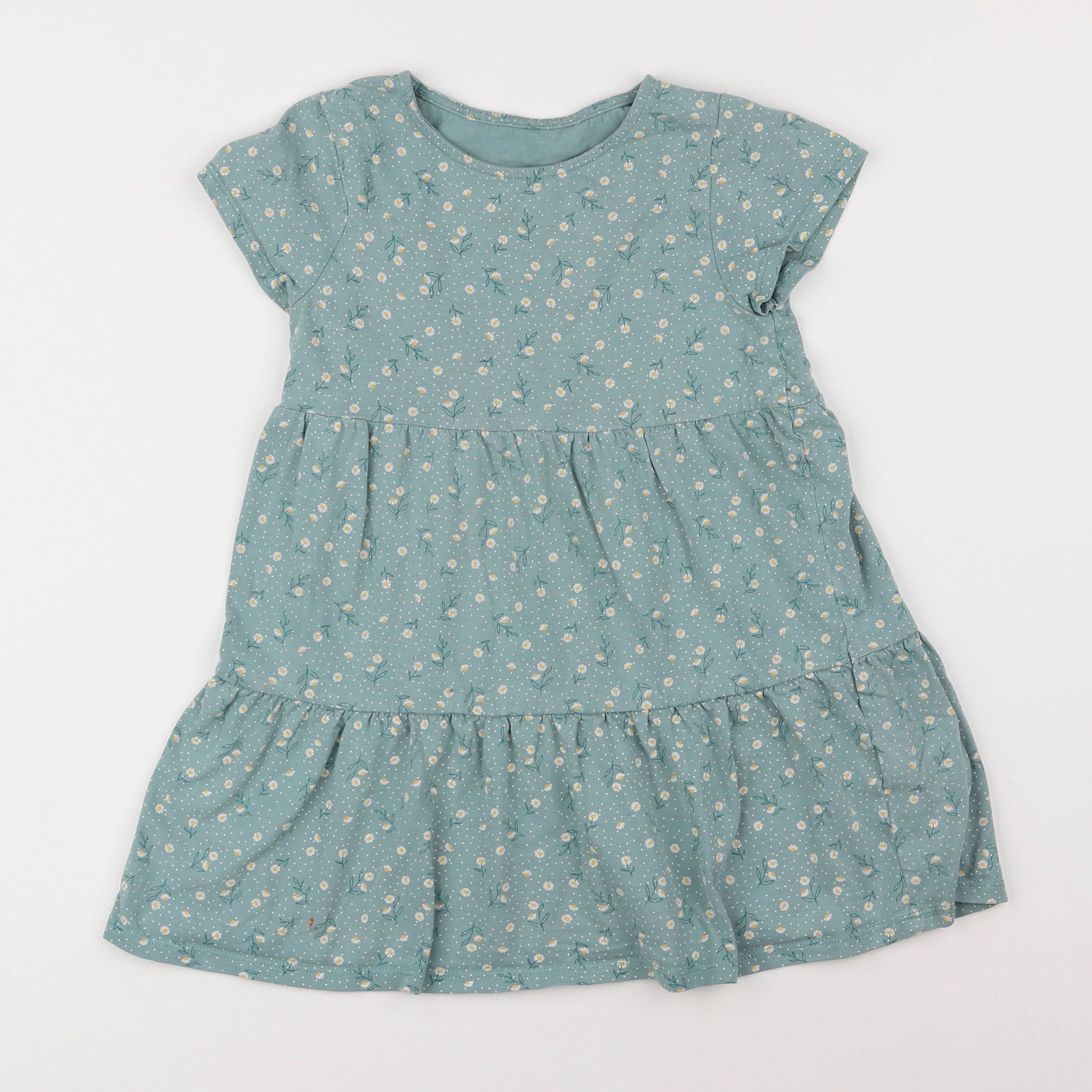 Vertbaudet - robe vert - 6 ans