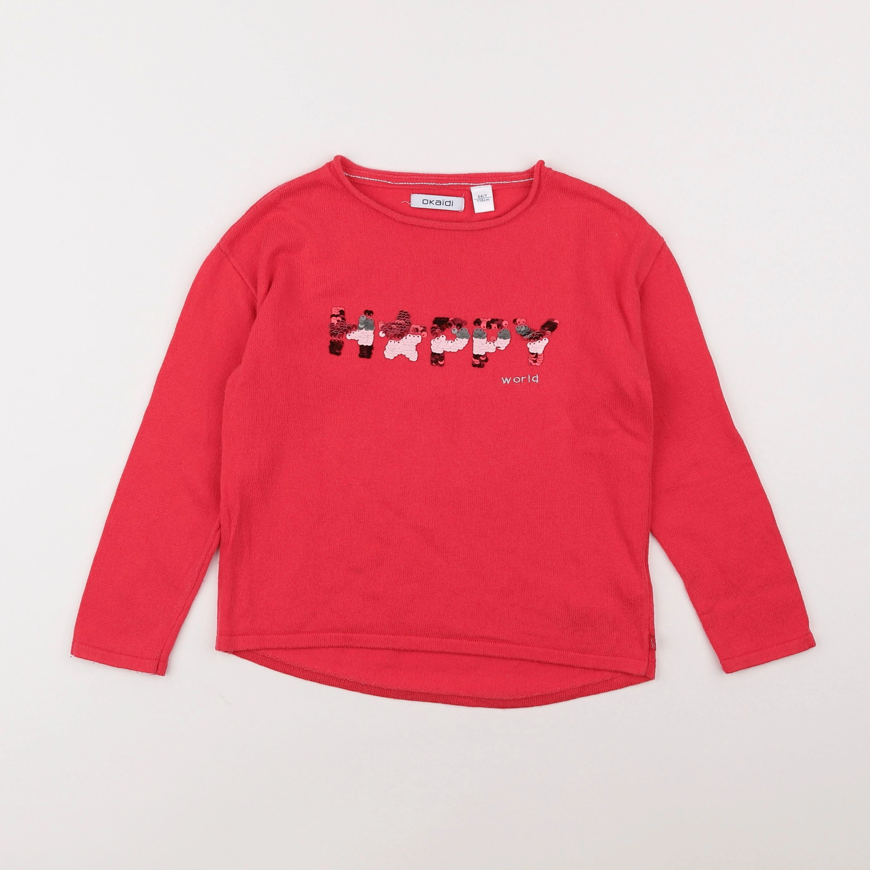 Okaidi - pull rose - 6 ans