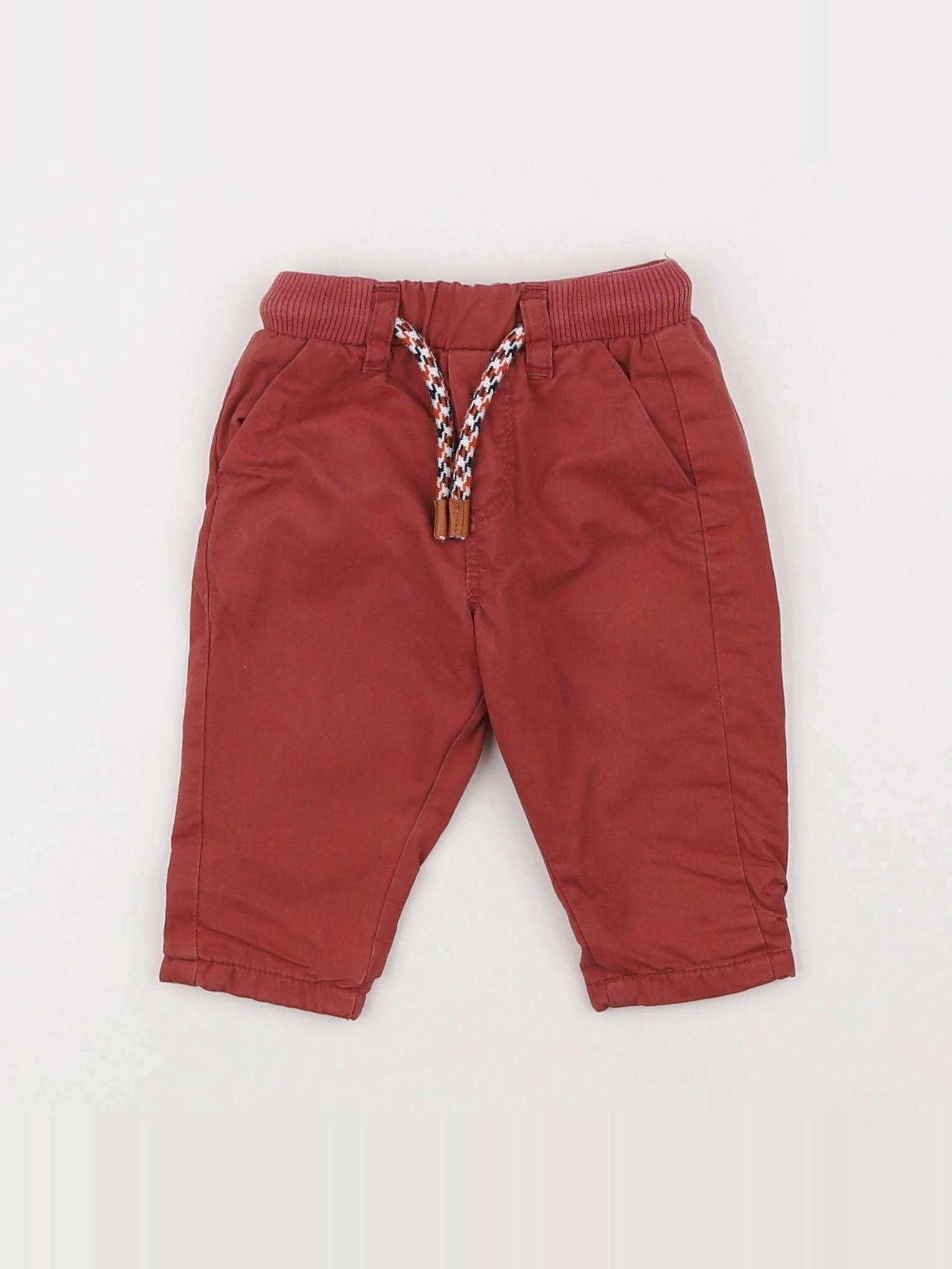 Vertbaudet - pantalon rouge - 3 mois