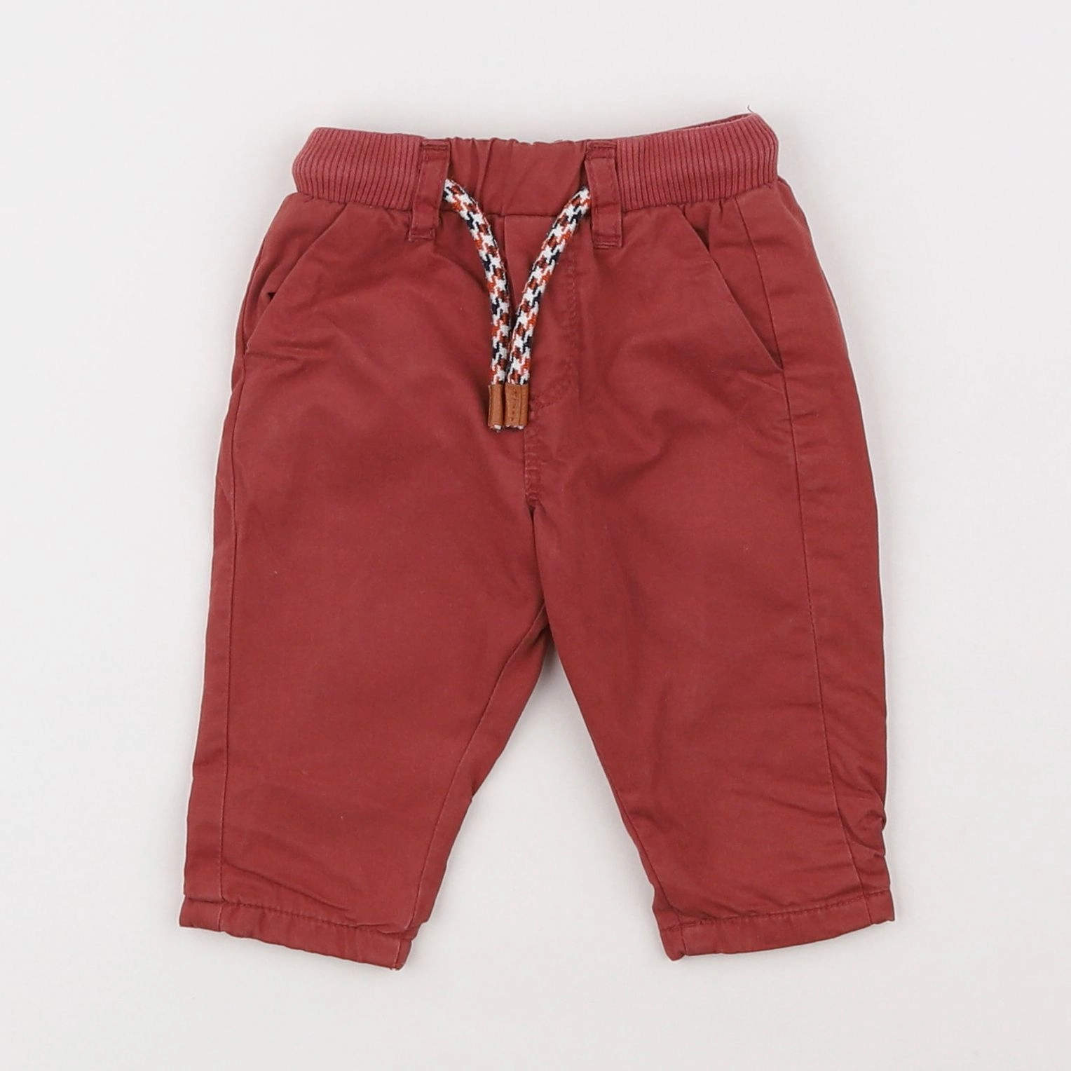 Vertbaudet - pantalon rouge - 3 mois