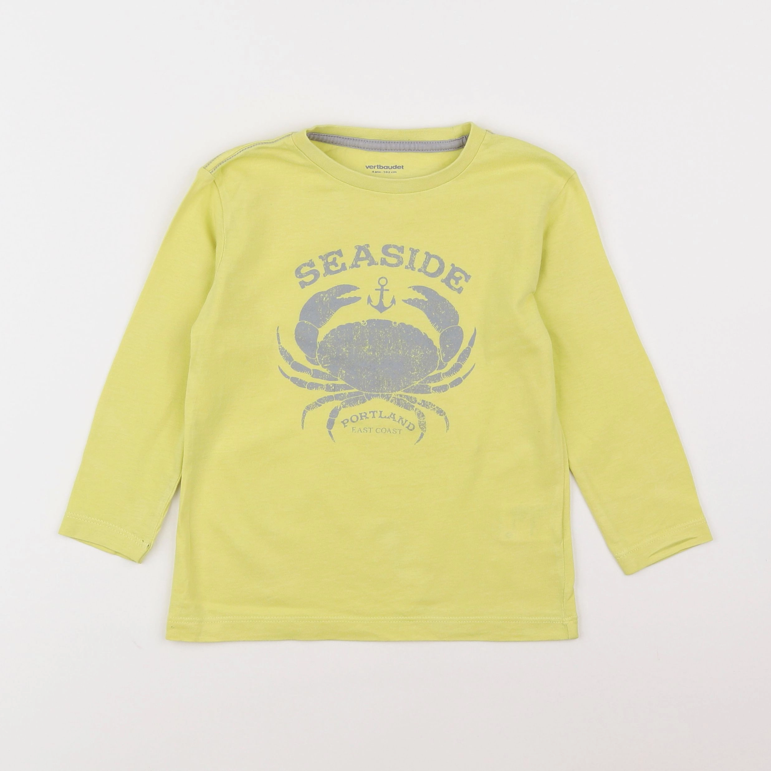 Vertbaudet - tee-shirt jaune - 4 ans