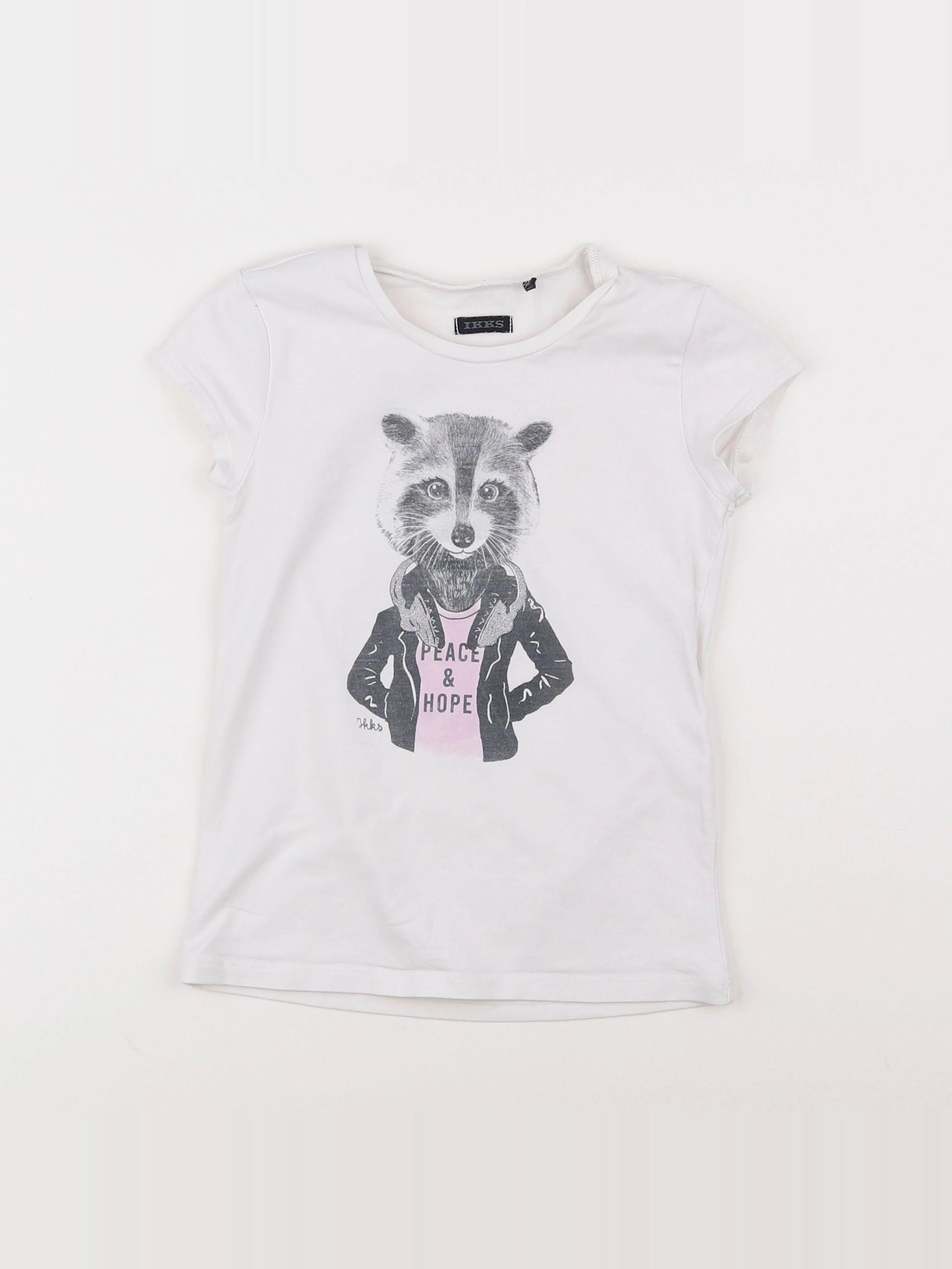 IKKS - tee-shirt blanc - 6 ans