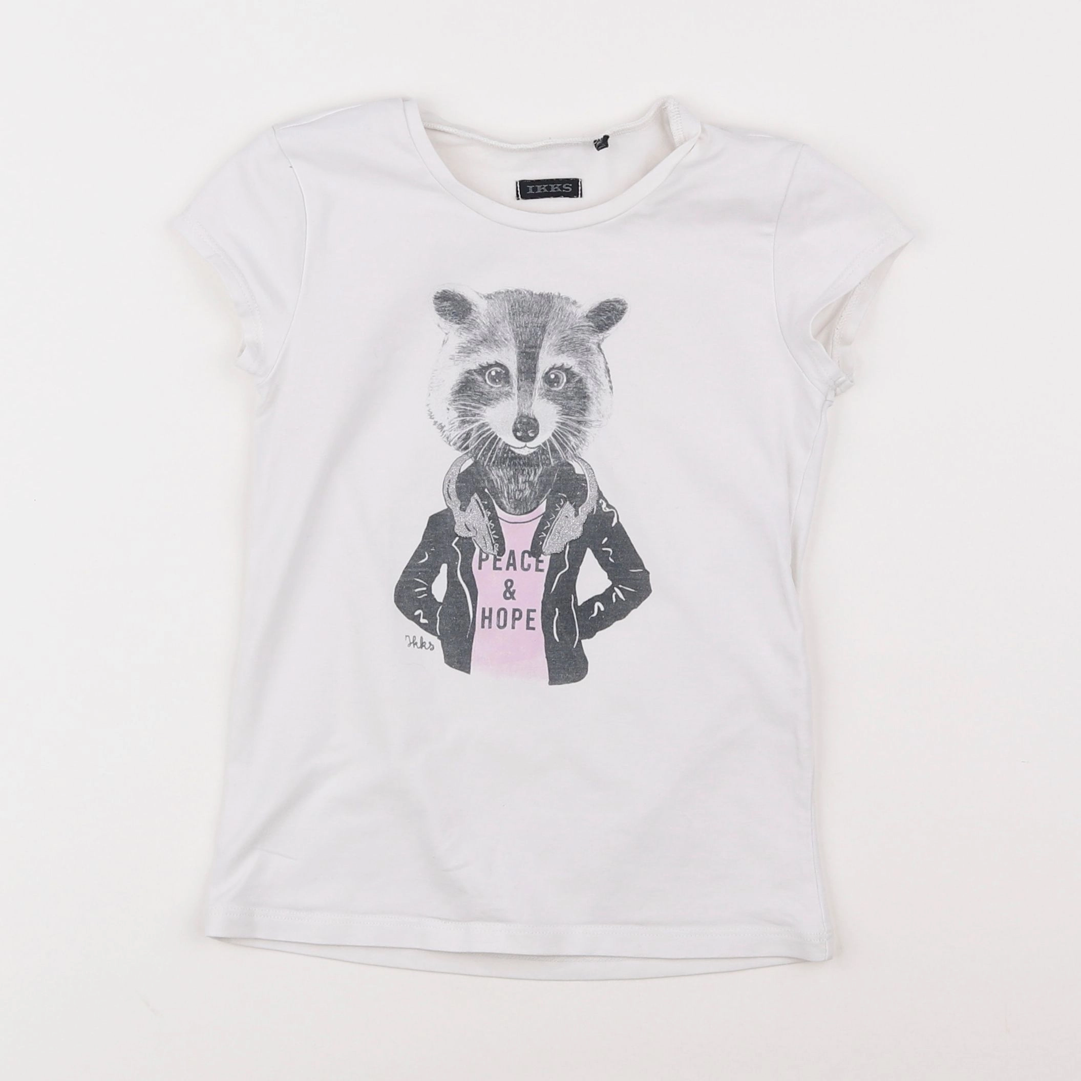 IKKS - tee-shirt blanc - 6 ans