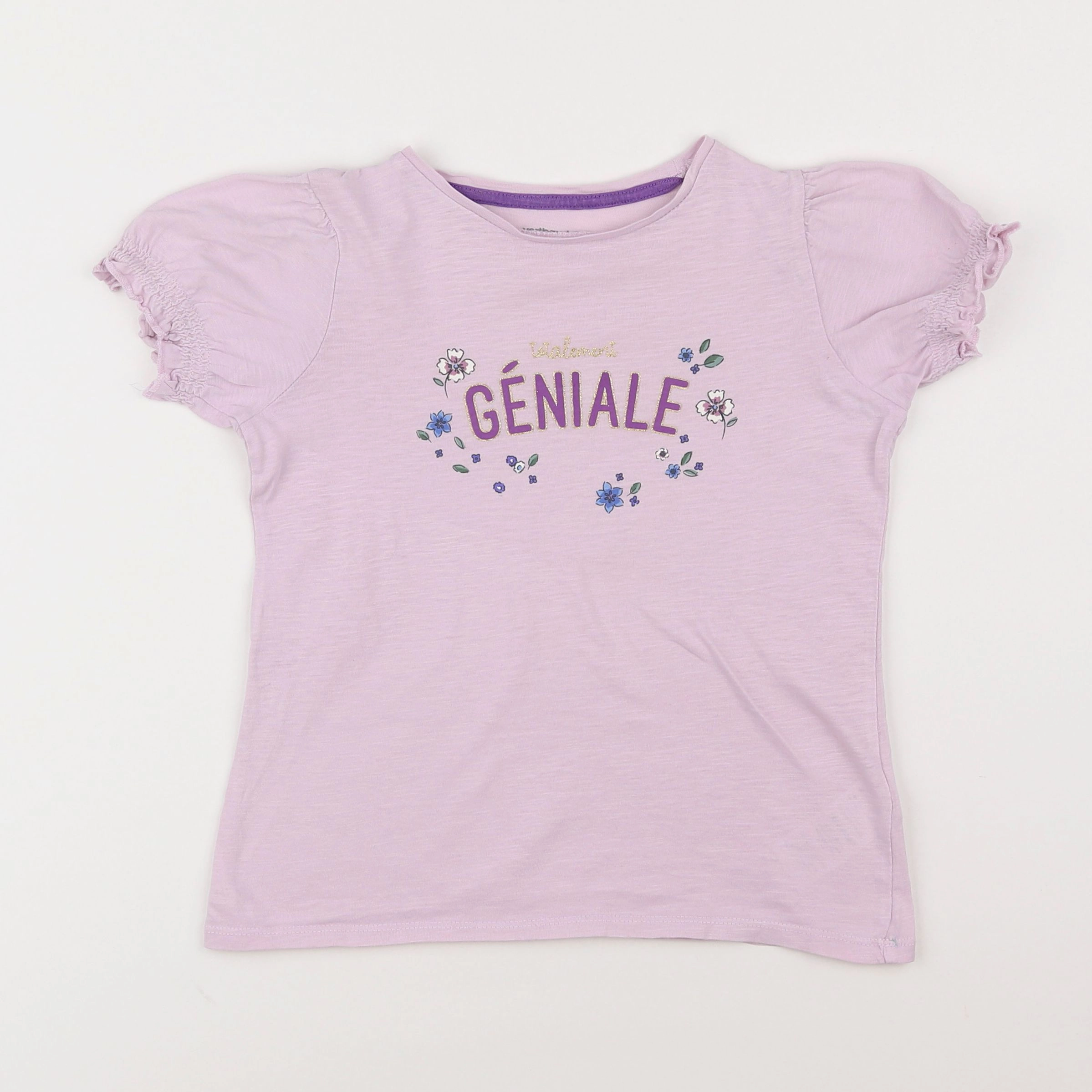 Vertbaudet - tee-shirt violet - 8 ans