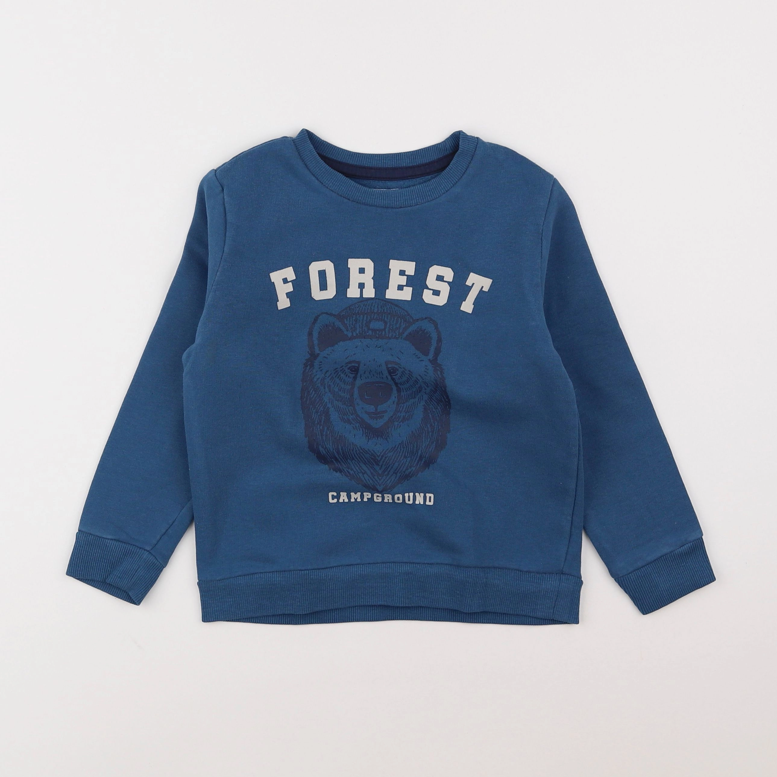 Vertbaudet - sweat bleu - 5 ans