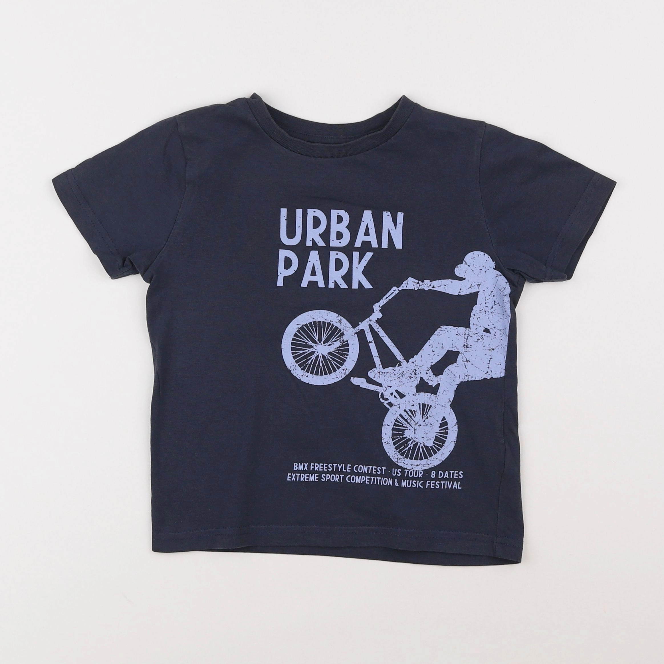 Vertbaudet - tee-shirt bleu - 5 ans