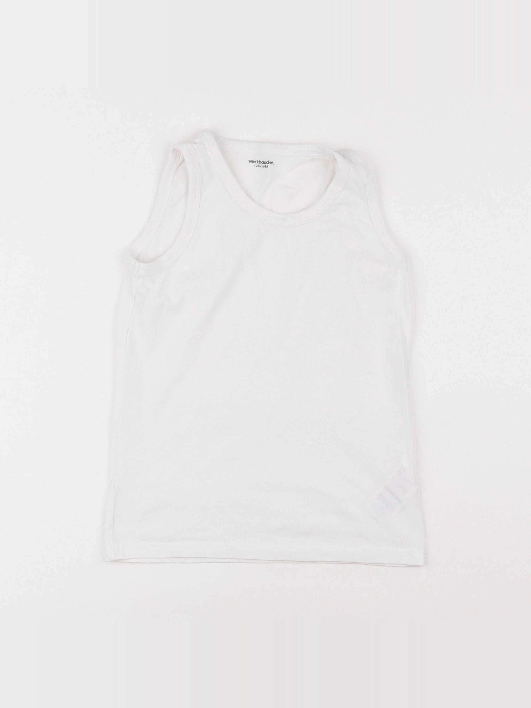 Vertbaudet - maillot de corps blanc - 8 ans
