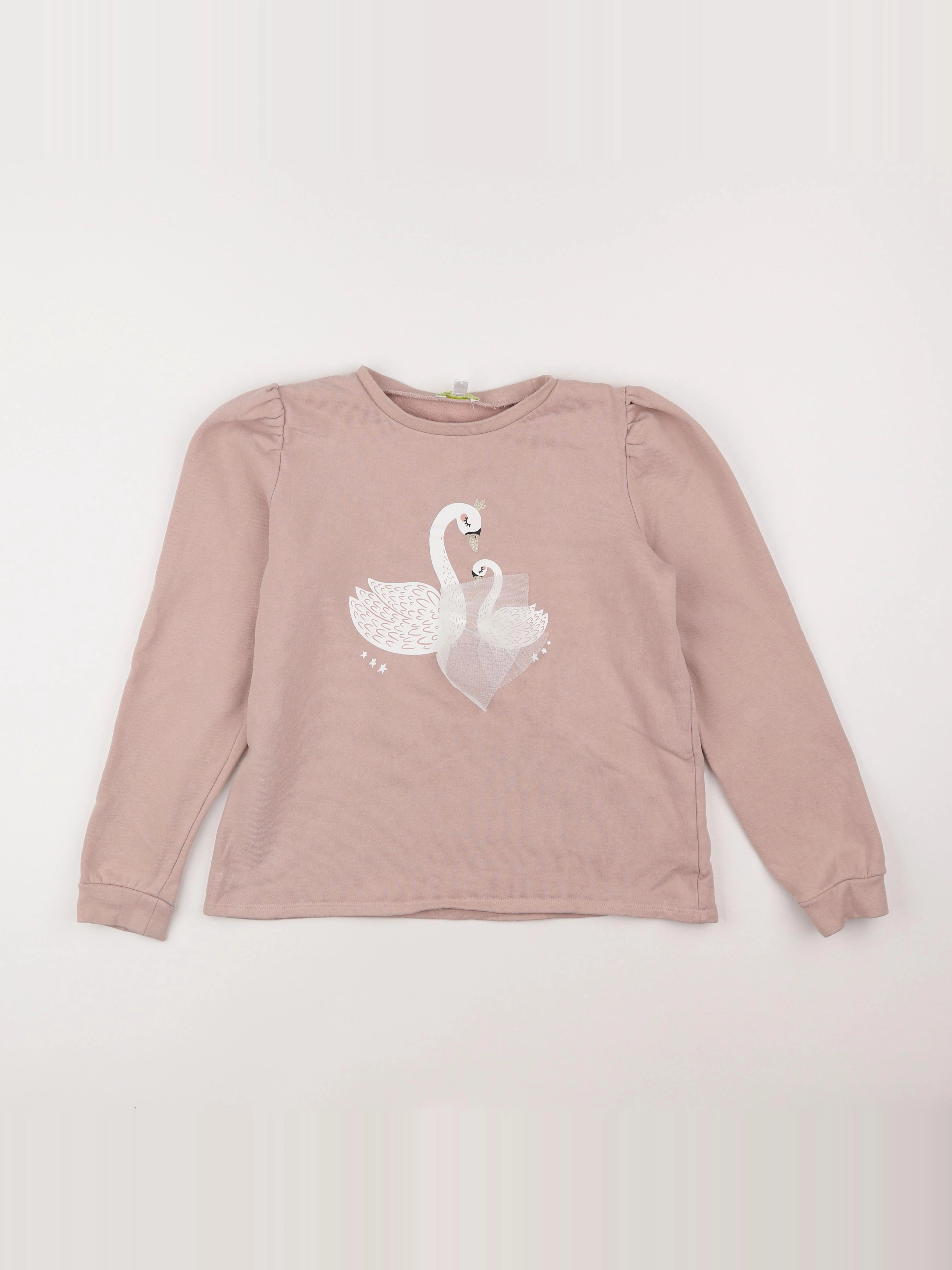 Vertbaudet - sweat rose - 12 ans