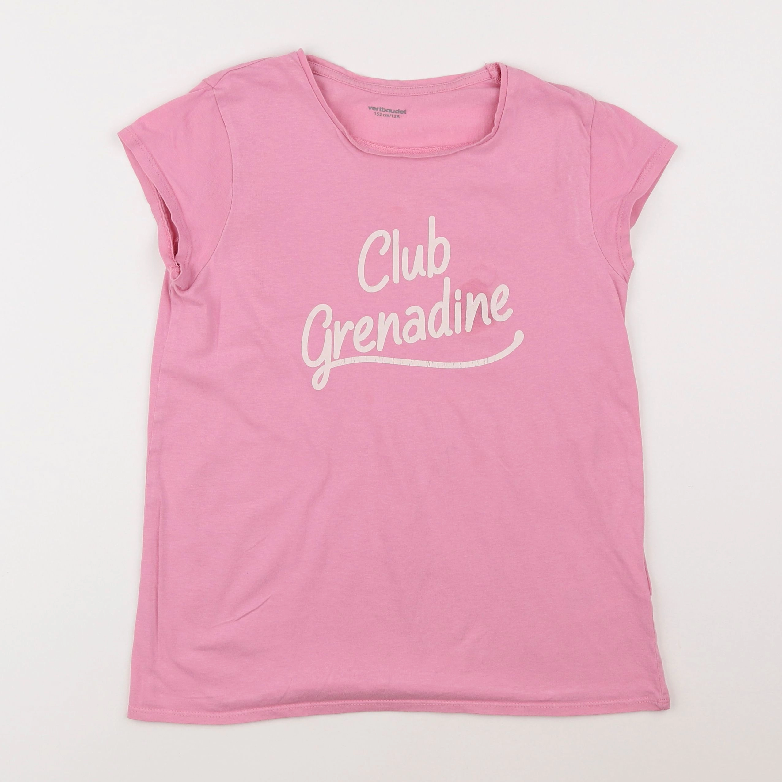 Vertbaudet - tee-shirt rose - 12 ans