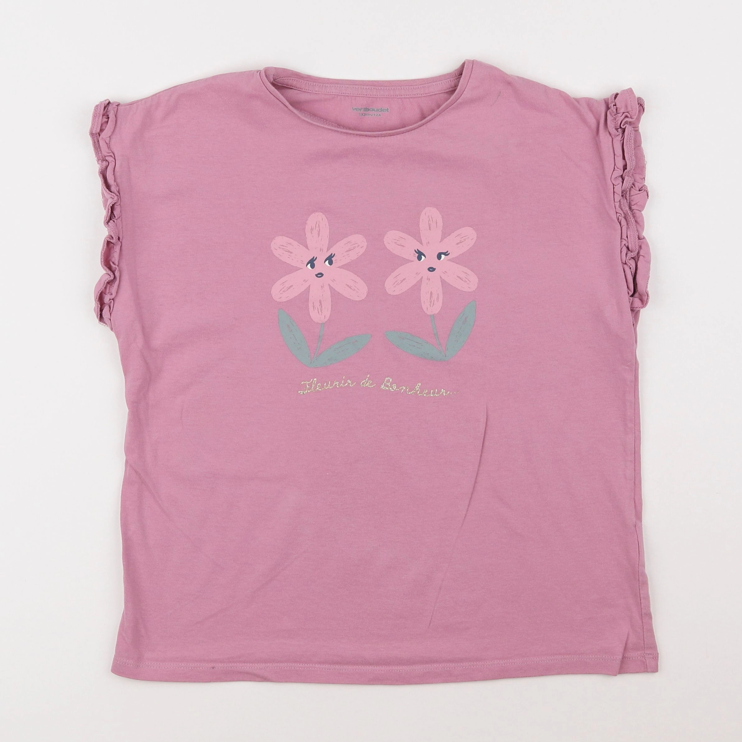 Vertbaudet - tee-shirt rose - 12 ans