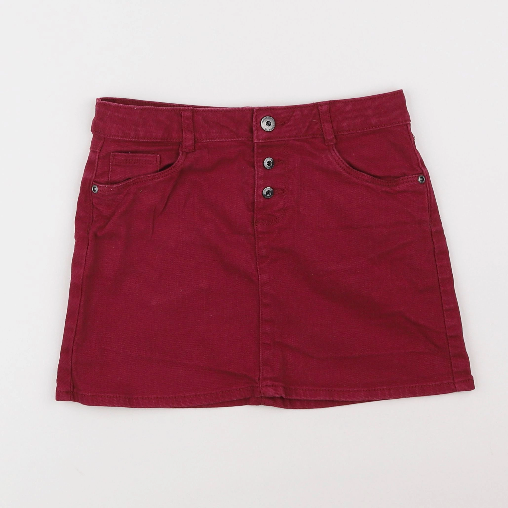 Vertbaudet - jupe rouge - 10 ans