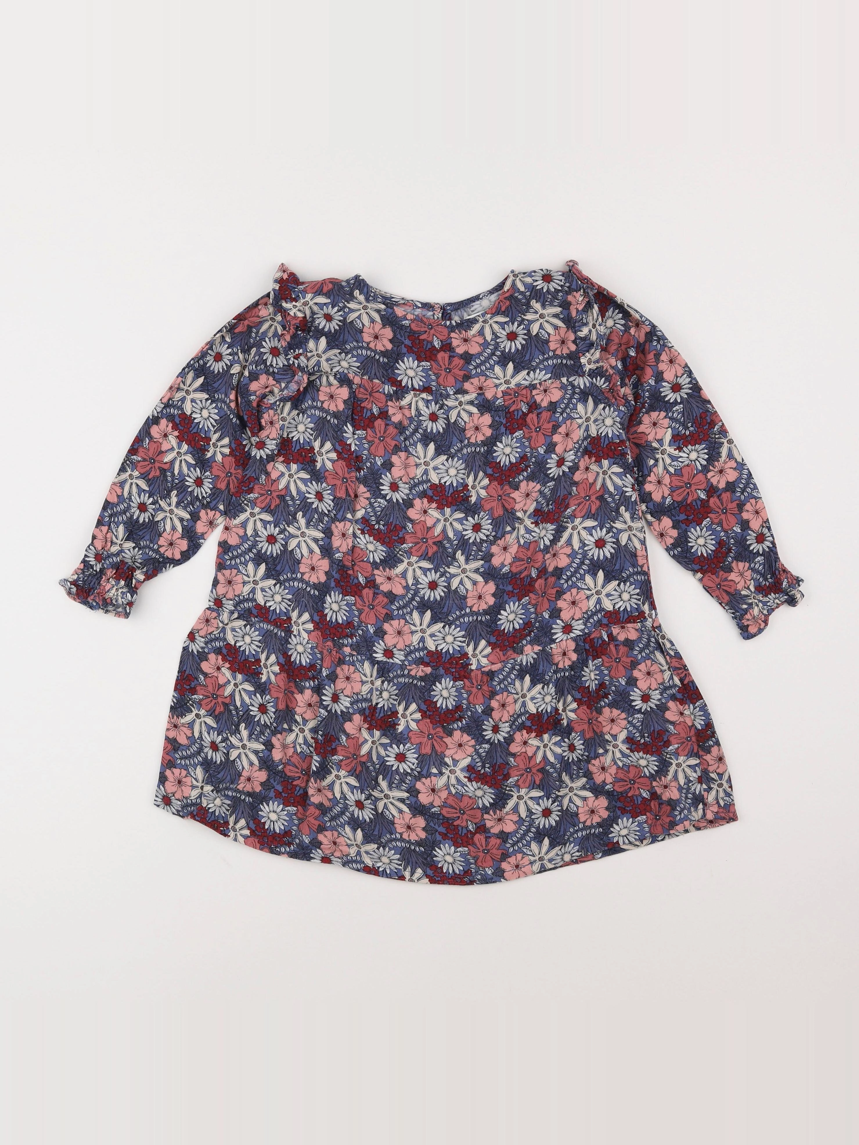 Vertbaudet - robe multicolore - 4 ans