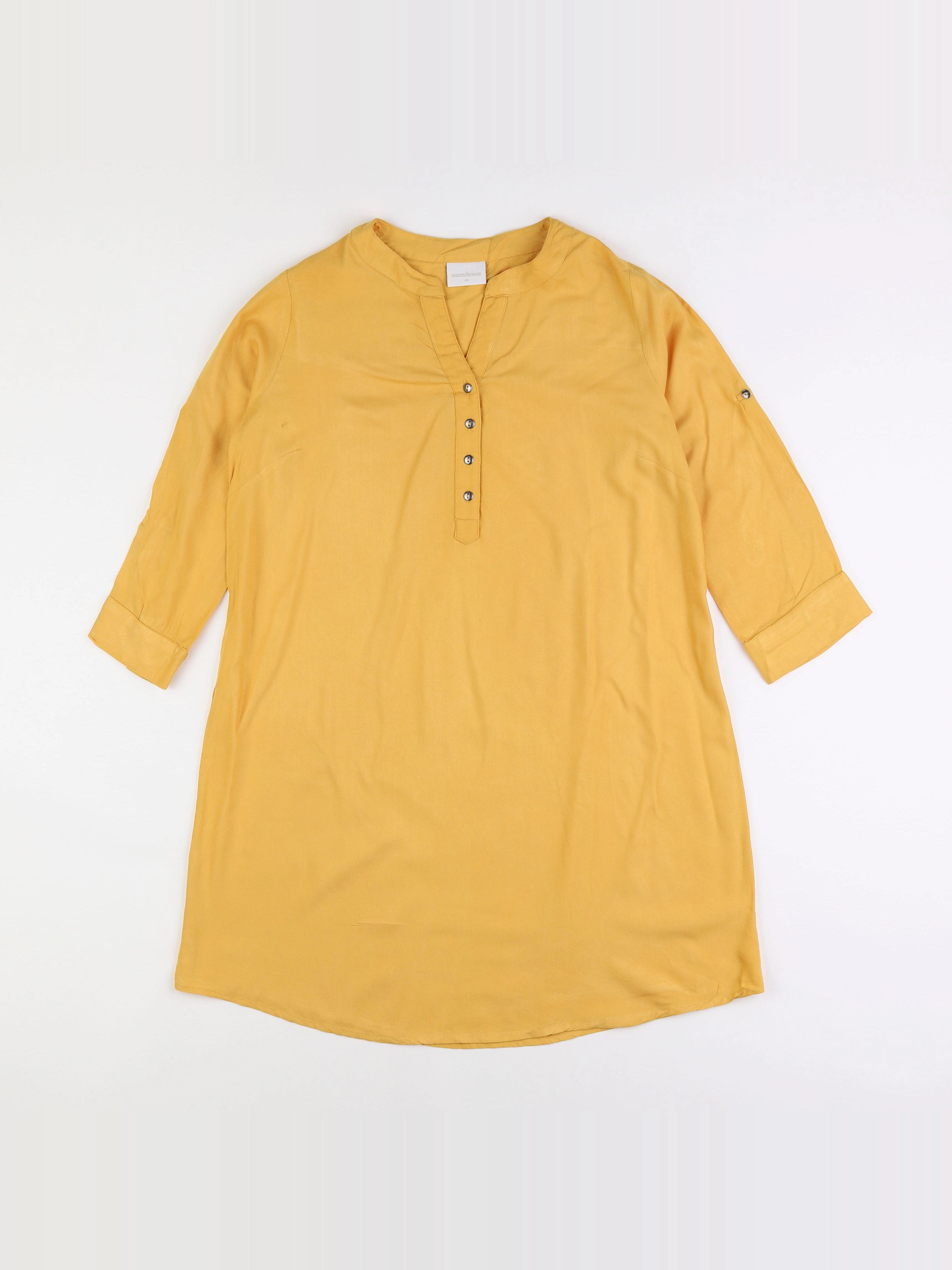 Mamalicious - robe grossesse jaune - 34