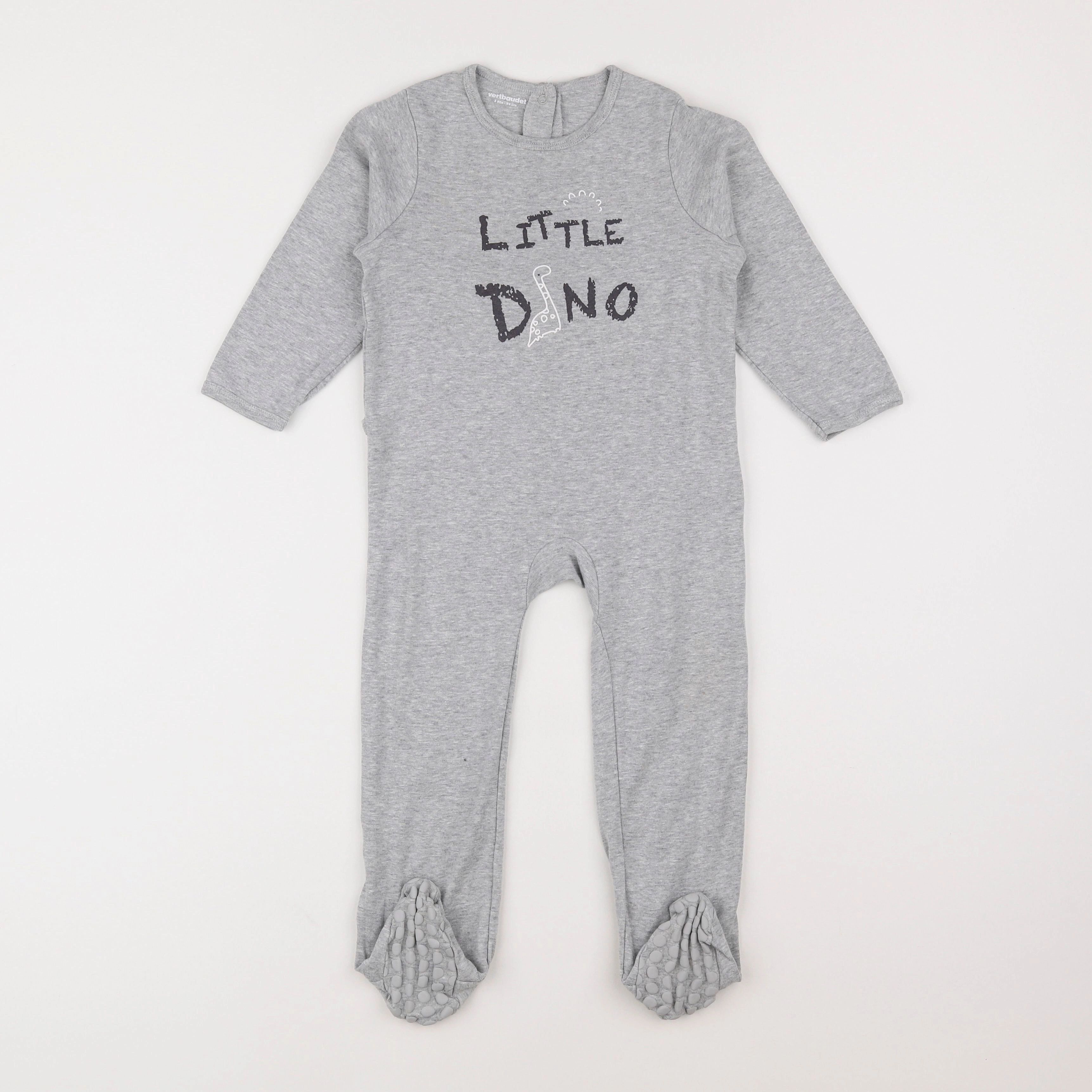 Vertbaudet - pyjama coton gris - 3 ans