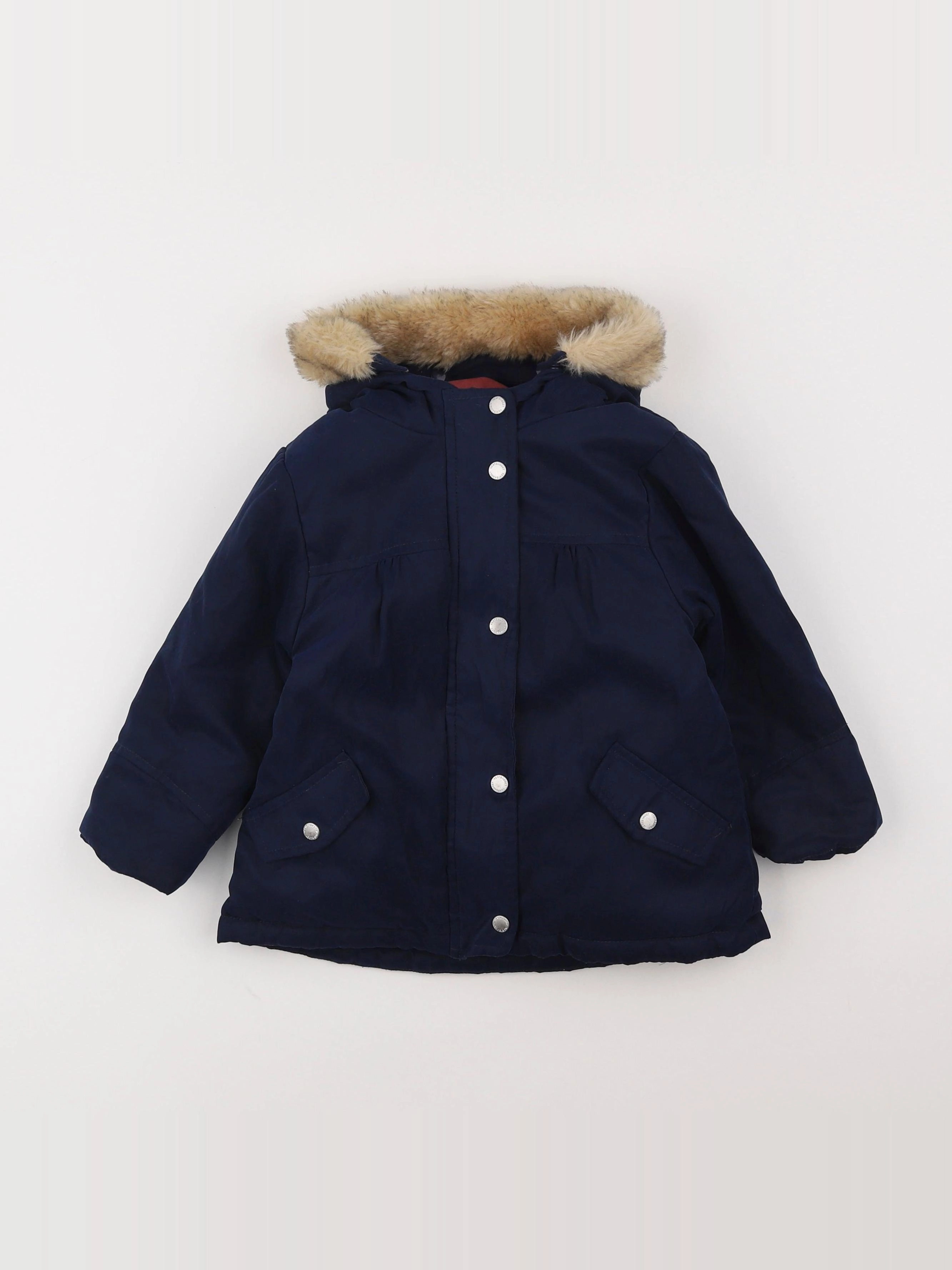 Vertbaudet - manteau bleu - 2 ans