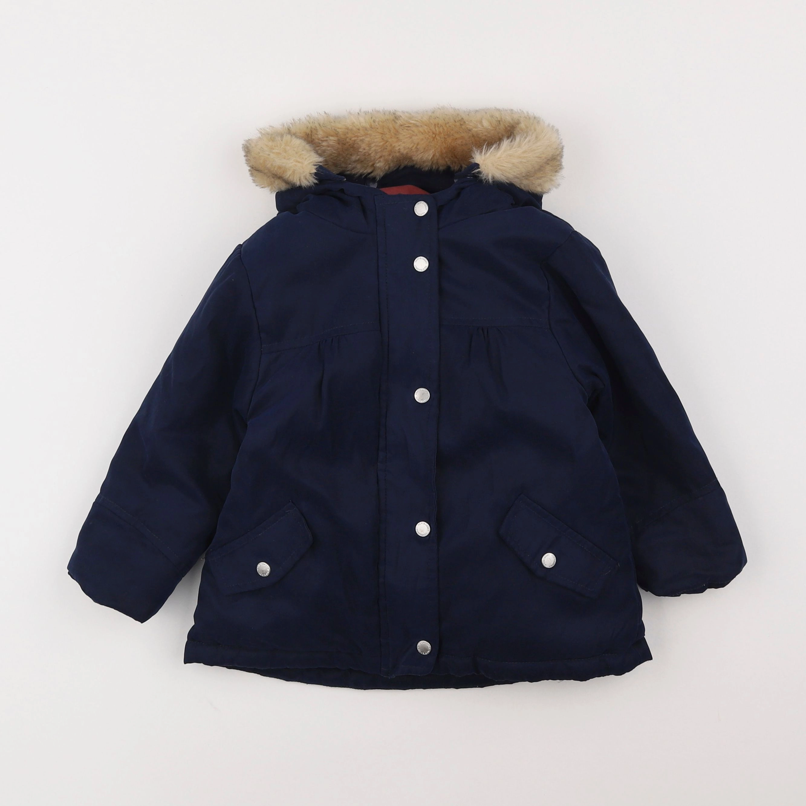 Vertbaudet - manteau bleu - 2 ans