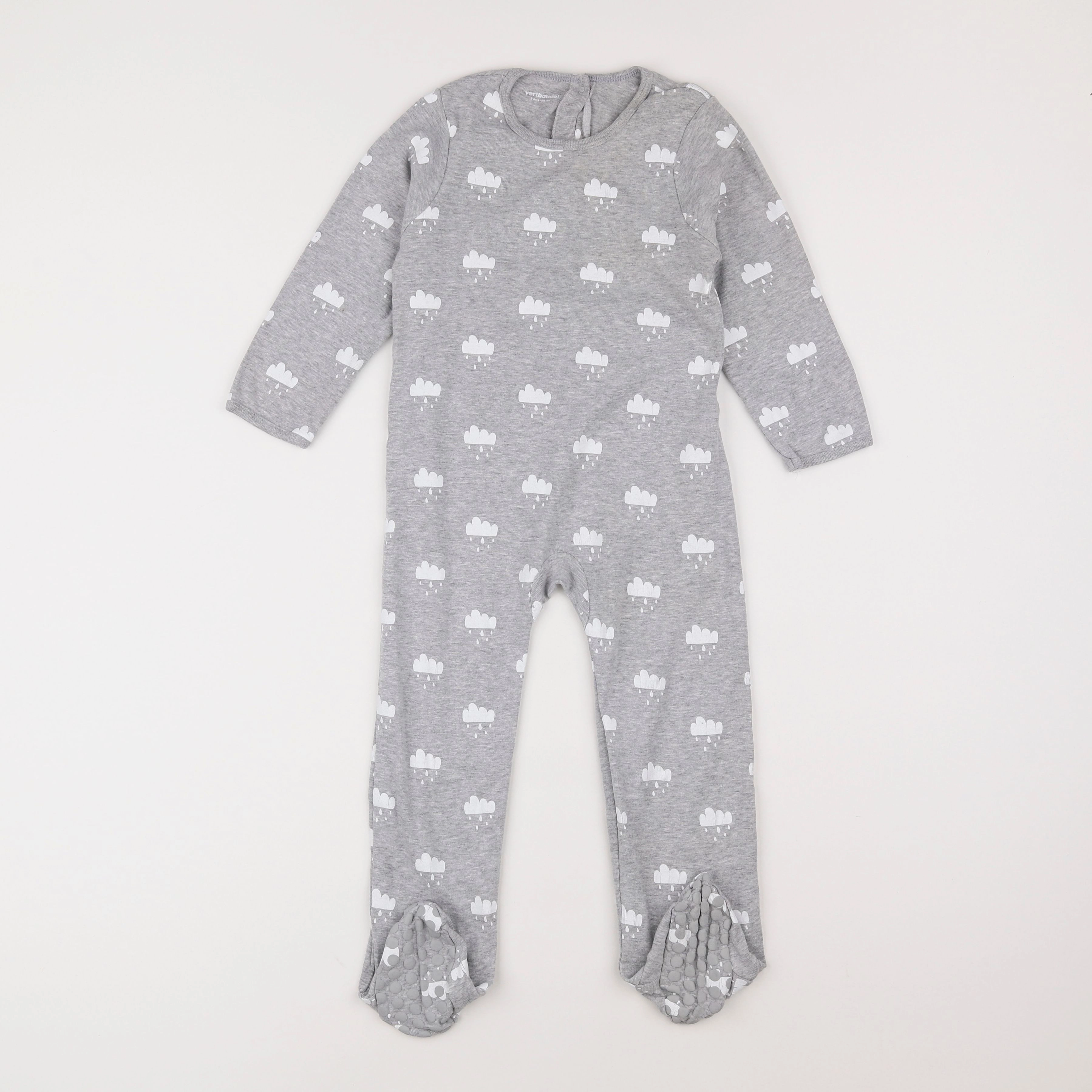 Vertbaudet - pyjama coton gris - 3 ans