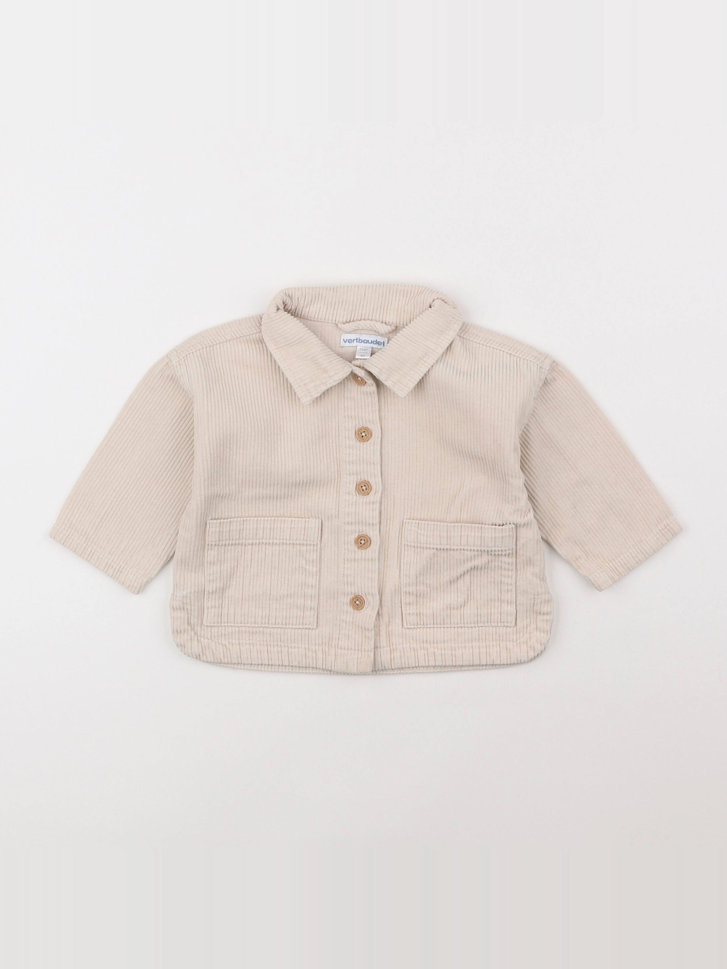 Vertbaudet - veste beige - 9 mois