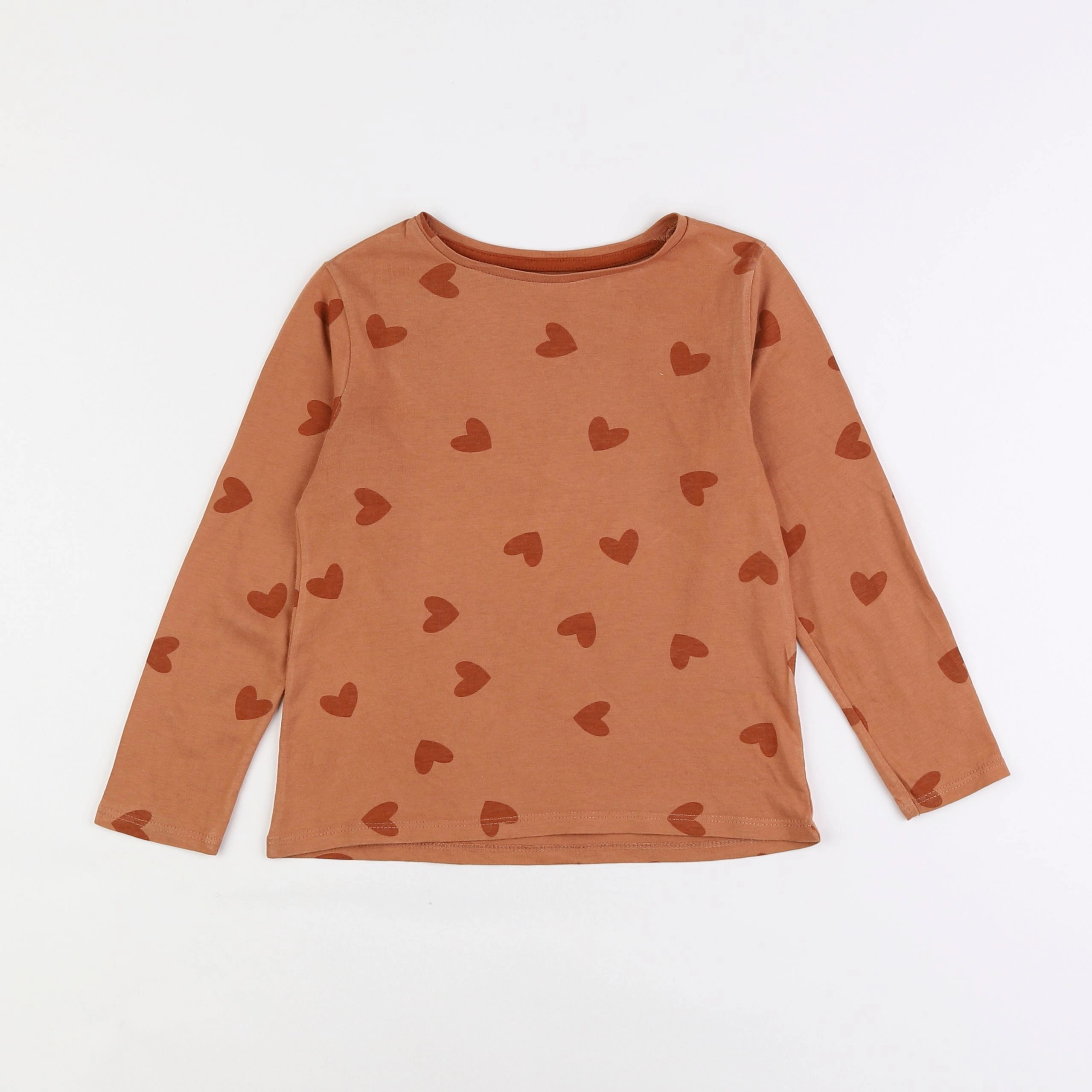 Vertbaudet - tee-shirt marron - 6 ans