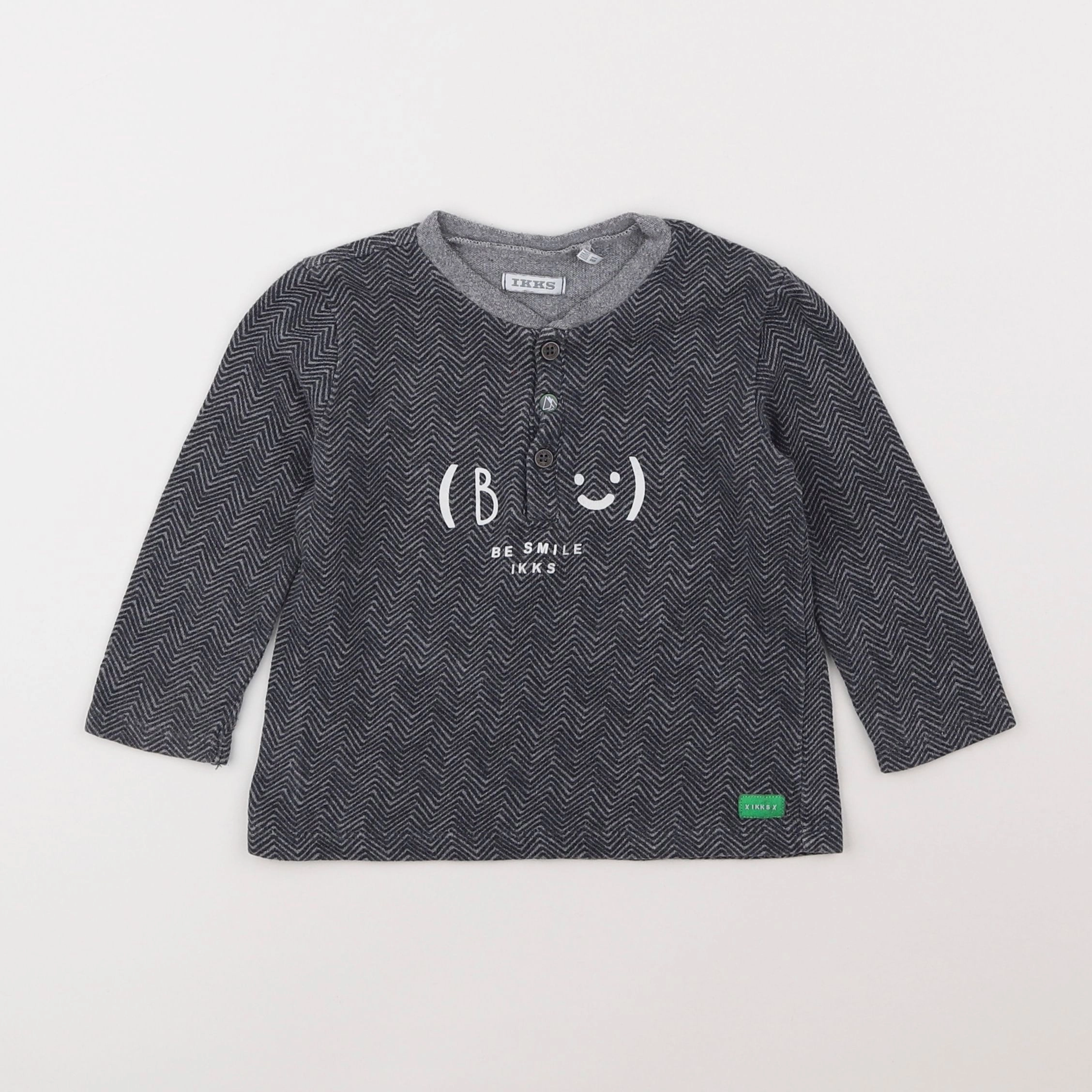 IKKS - tee-shirt gris - 18 mois