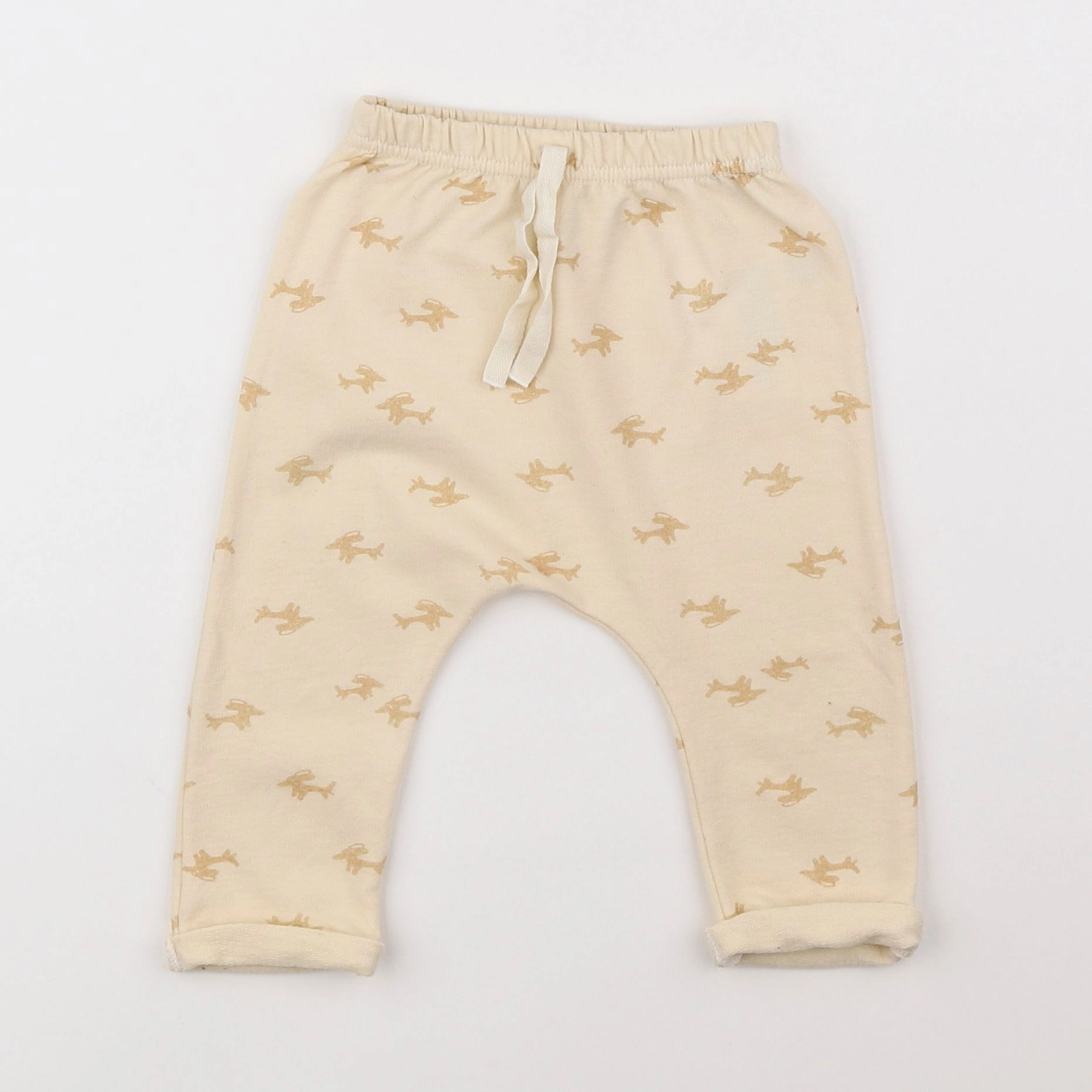 Petit Bateau - sarouel beige - 12 mois