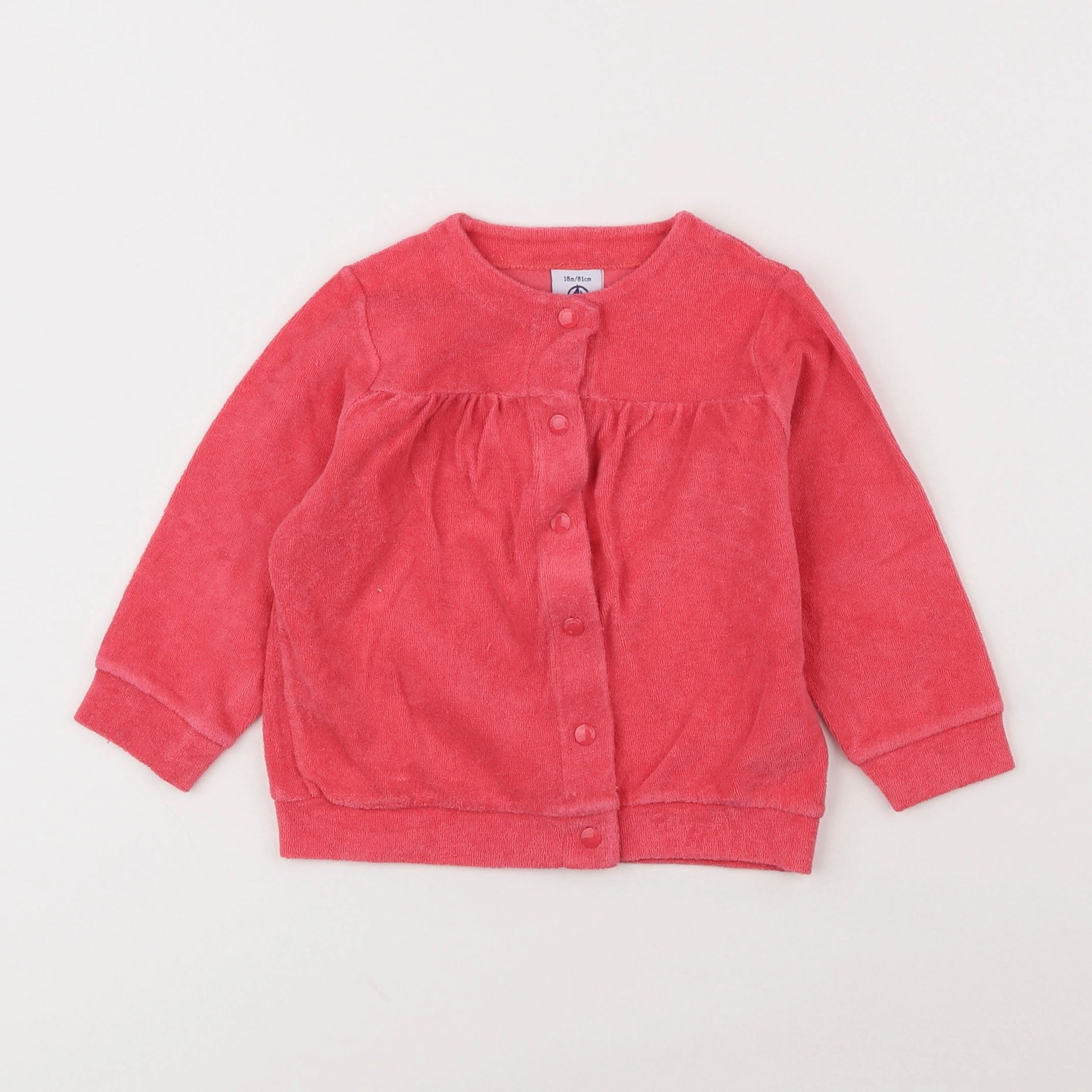 Petit Bateau - sweat rose - 18 mois