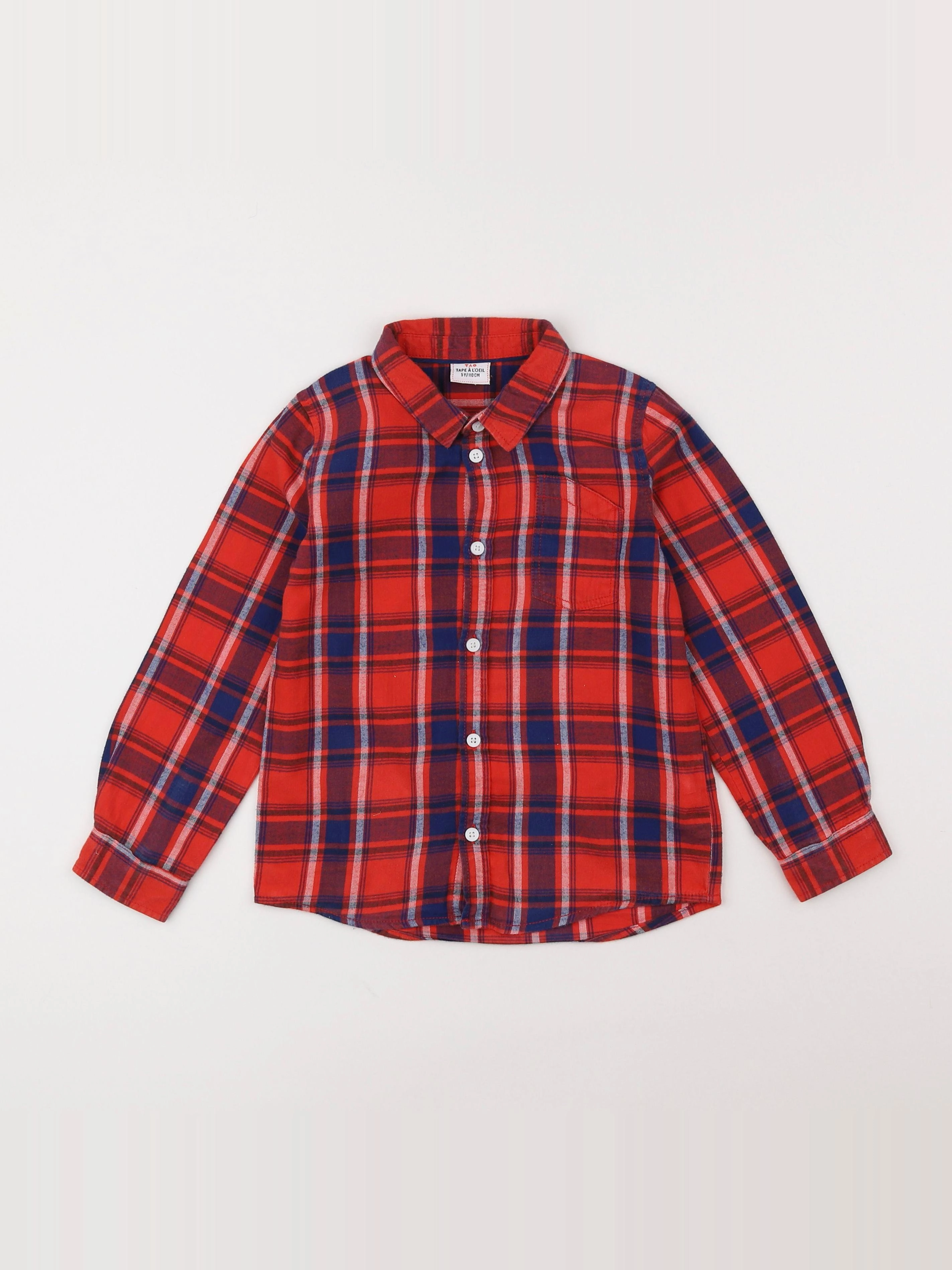 Tape à l'oeil - chemise rouge - 5 ans