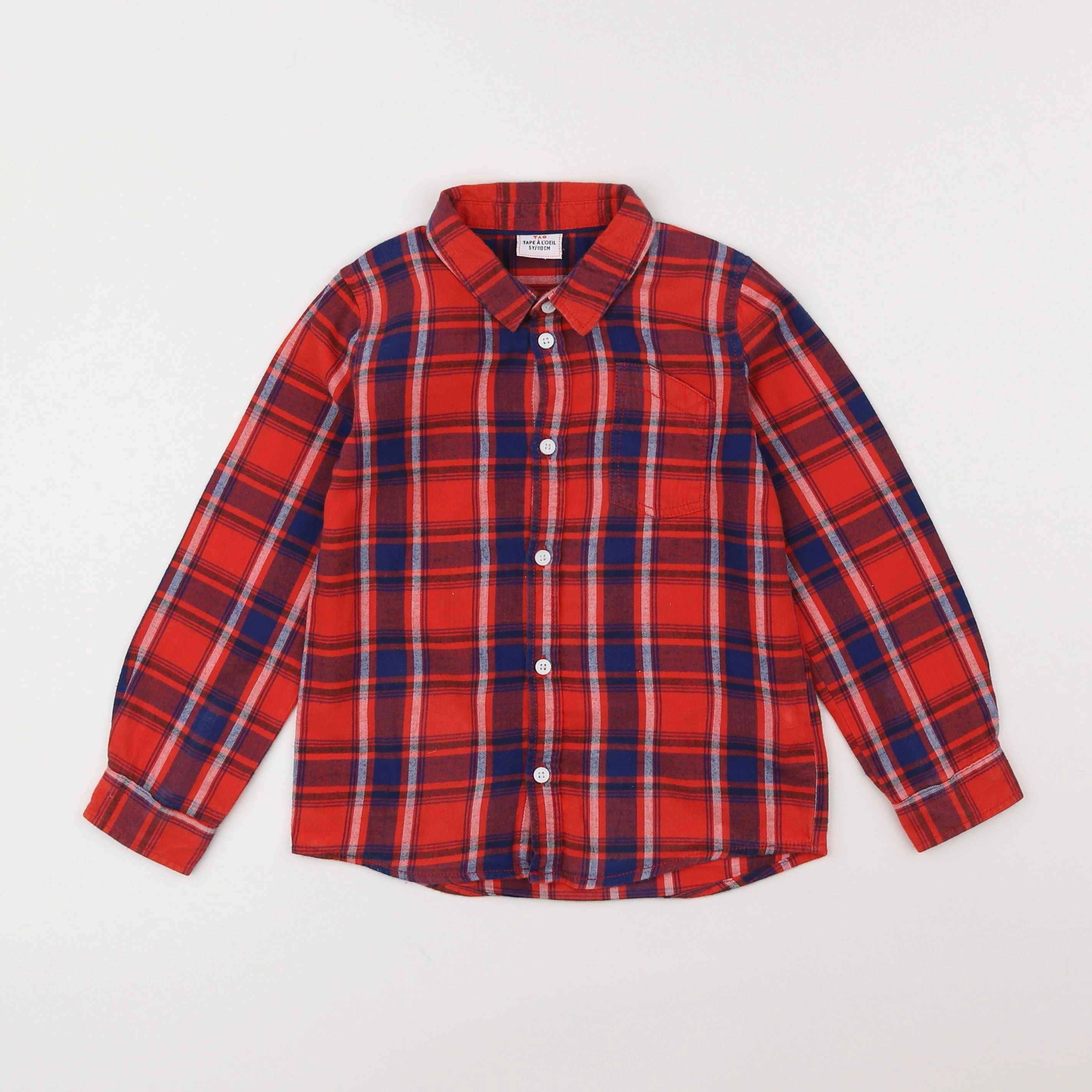 Tape à l'oeil - chemise rouge - 5 ans