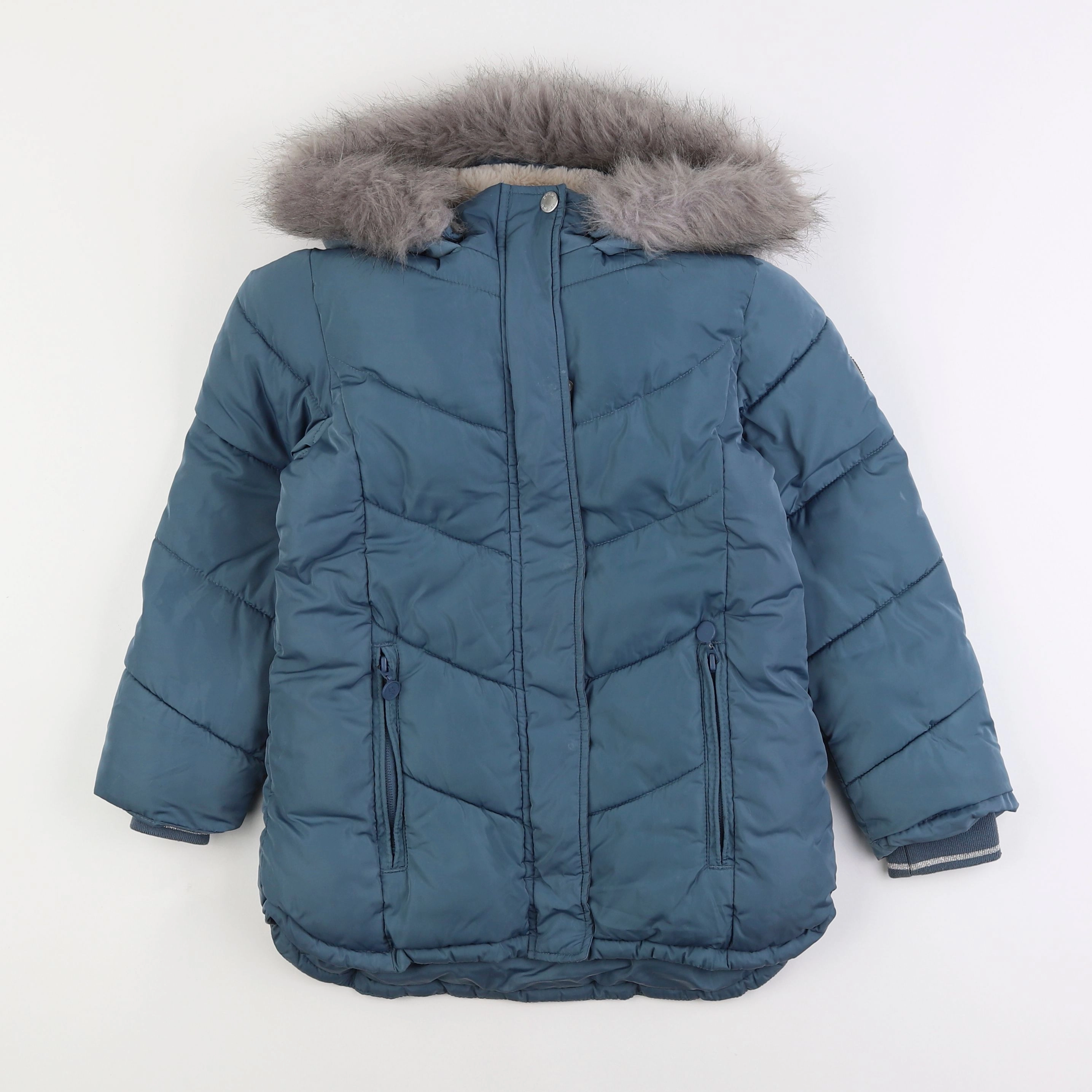 Okaidi - parka bleu - 8 ans