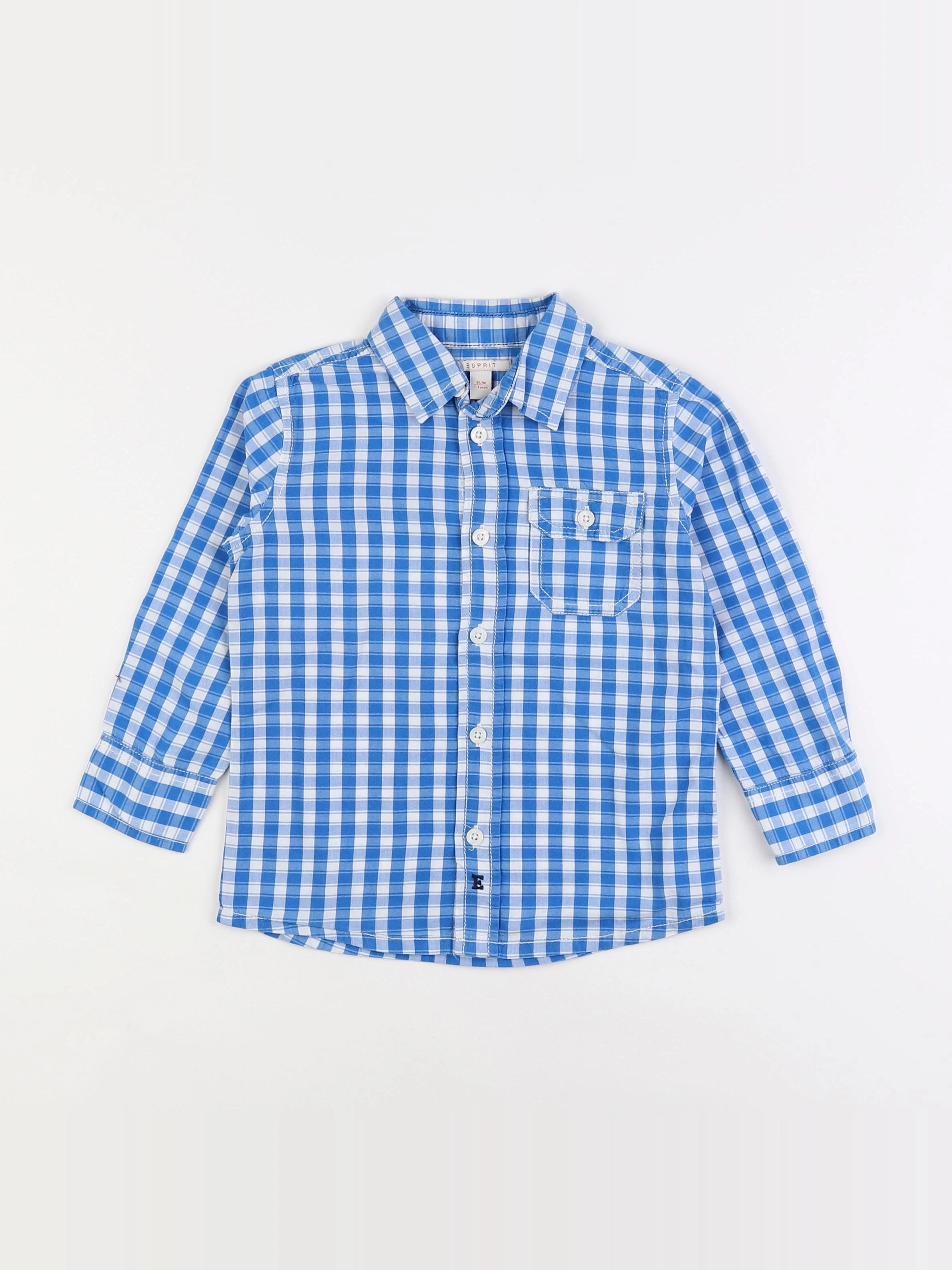 Esprit - chemise bleu - 2/3 ans