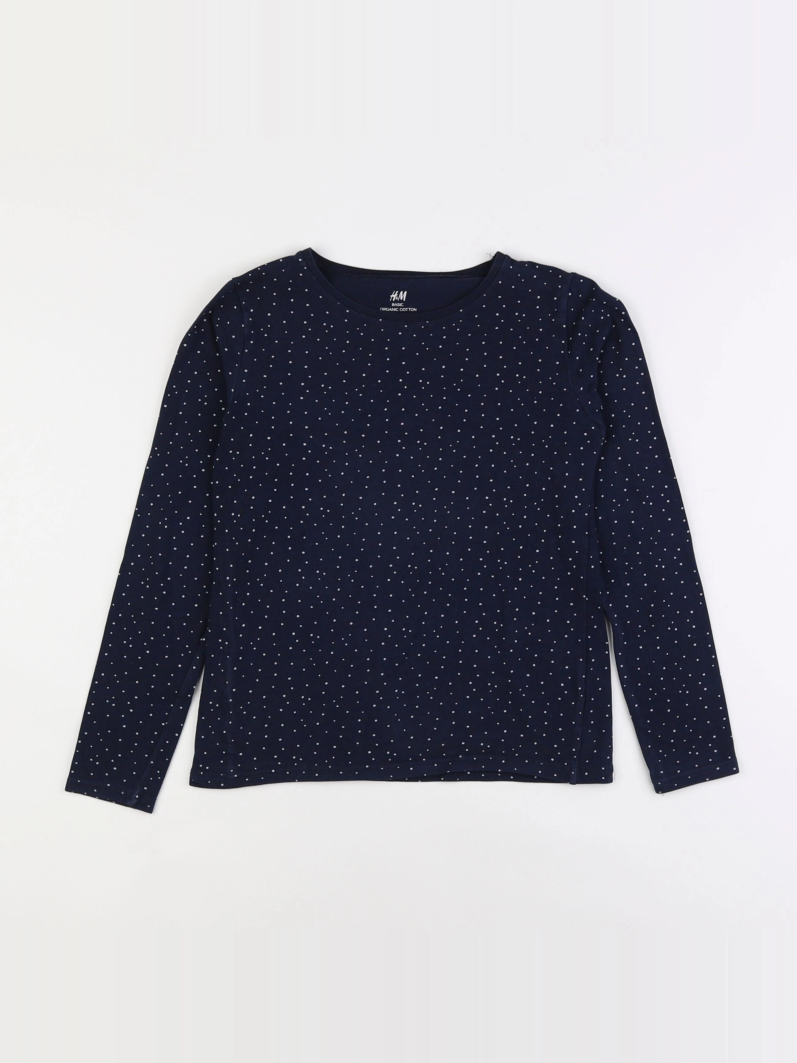 H&M - tee-shirt bleu - 8/10 ans