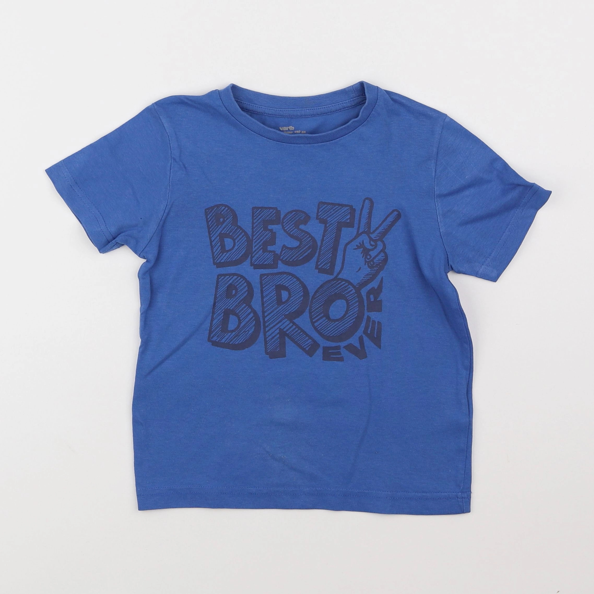 Vertbaudet - tee-shirt bleu - 5 ans