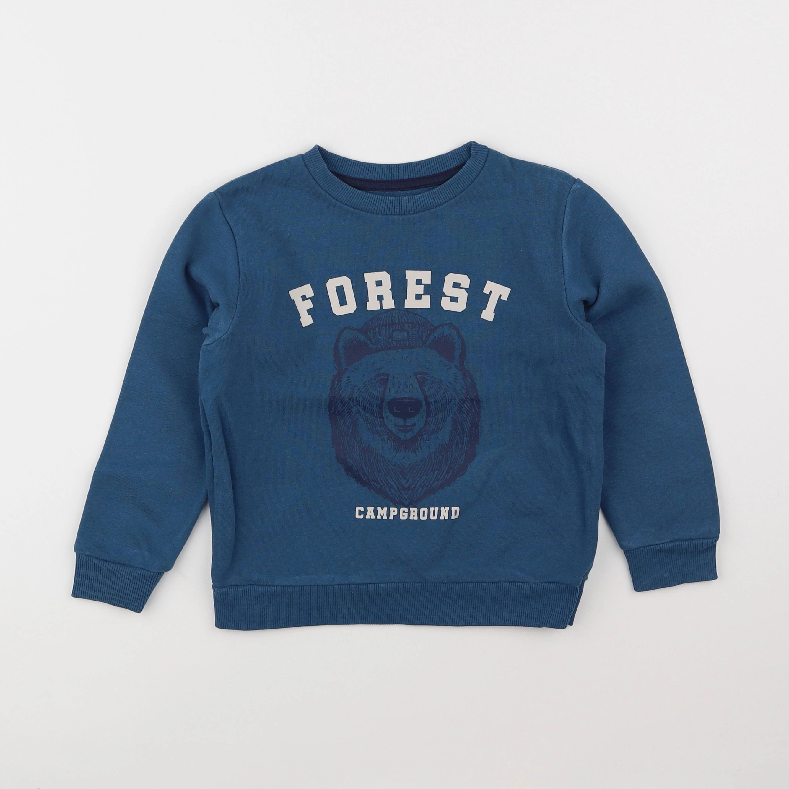 Vertbaudet - sweat bleu - 5 ans