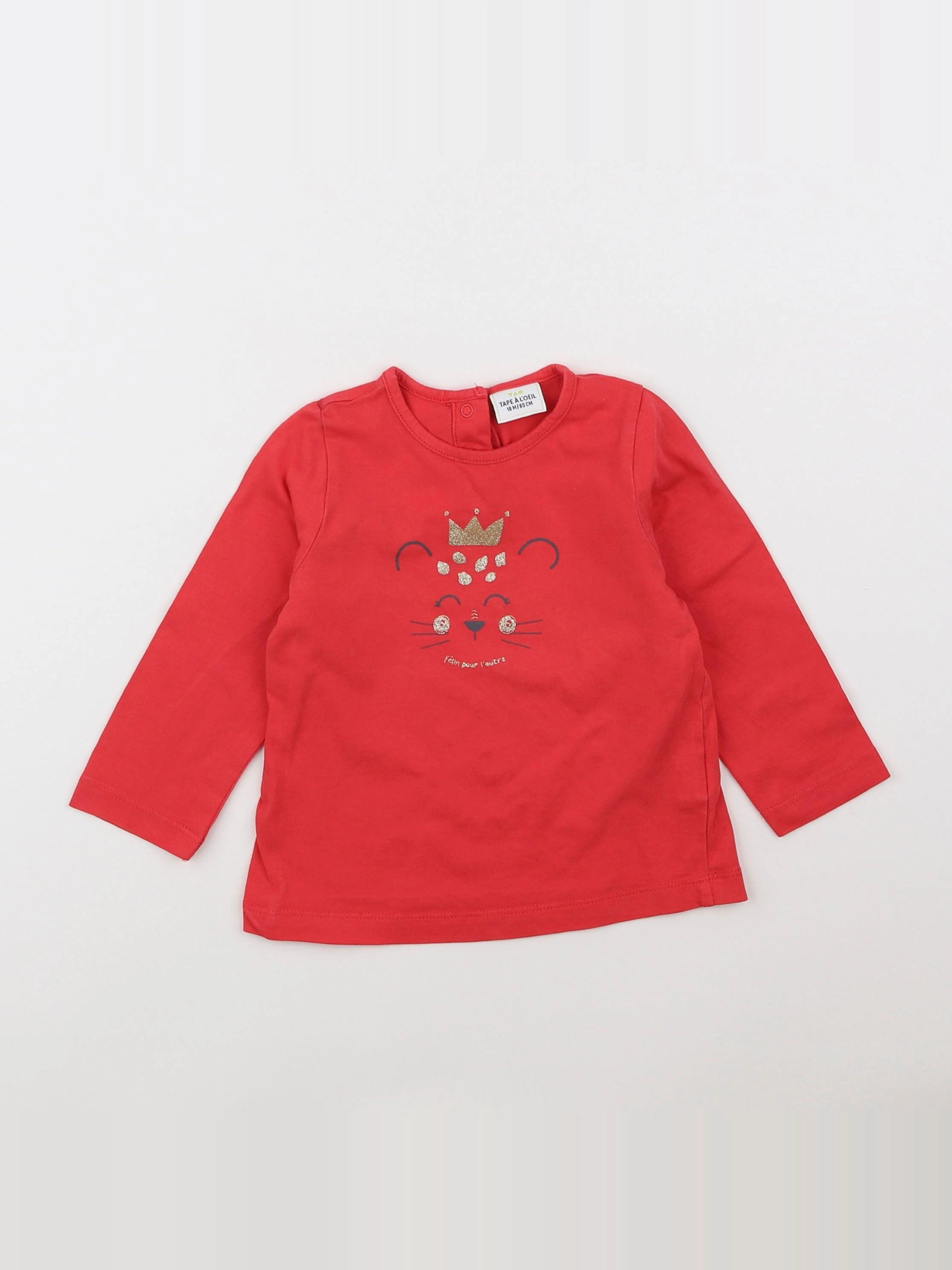 Tape à l'oeil - tee-shirt rouge - 18 mois