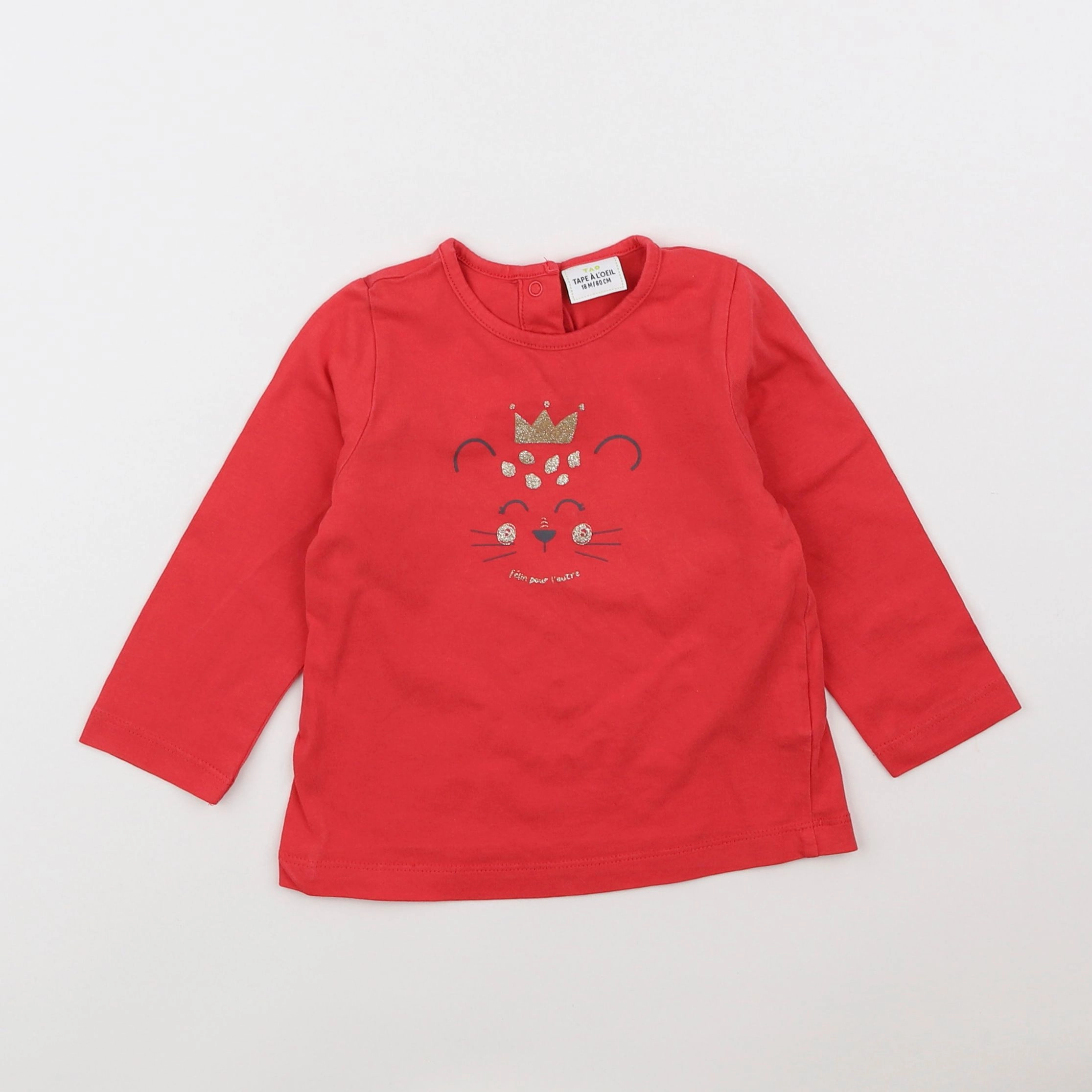 Tape à l'oeil - tee-shirt rouge - 18 mois