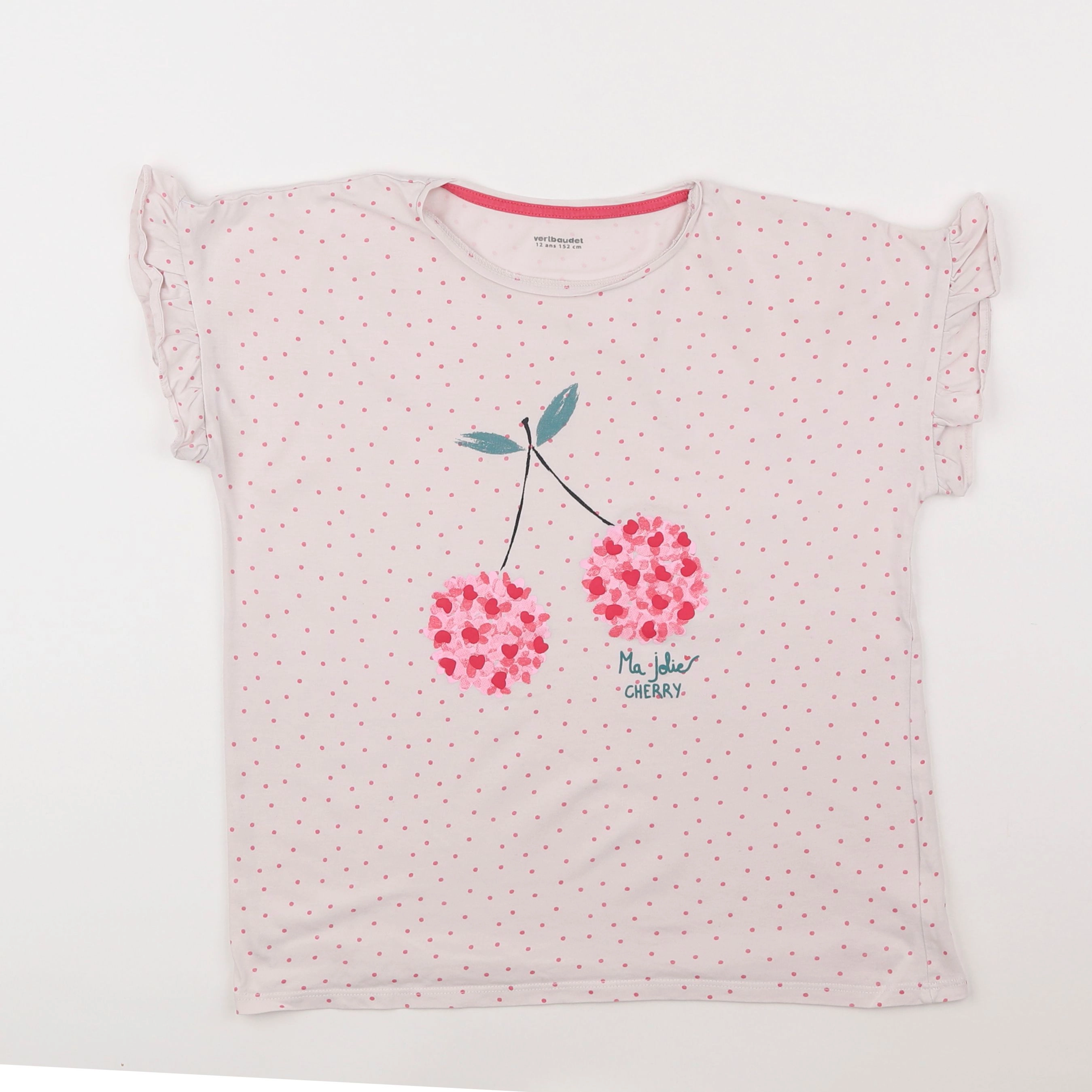 Vertbaudet - tee-shirt rose - 14 ans