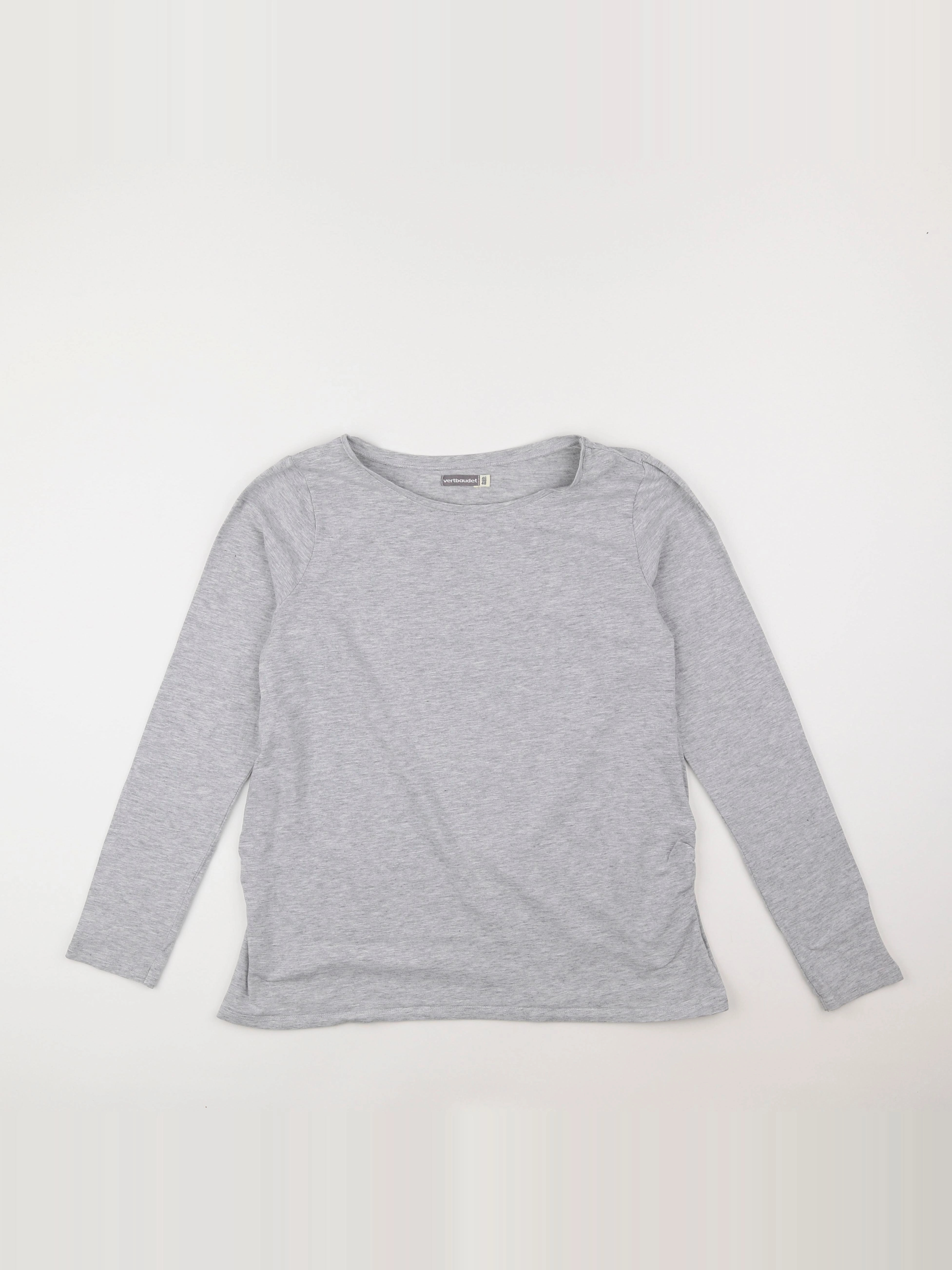 Vertbaudet - tee-shirt grossesse gris - 46 à 48