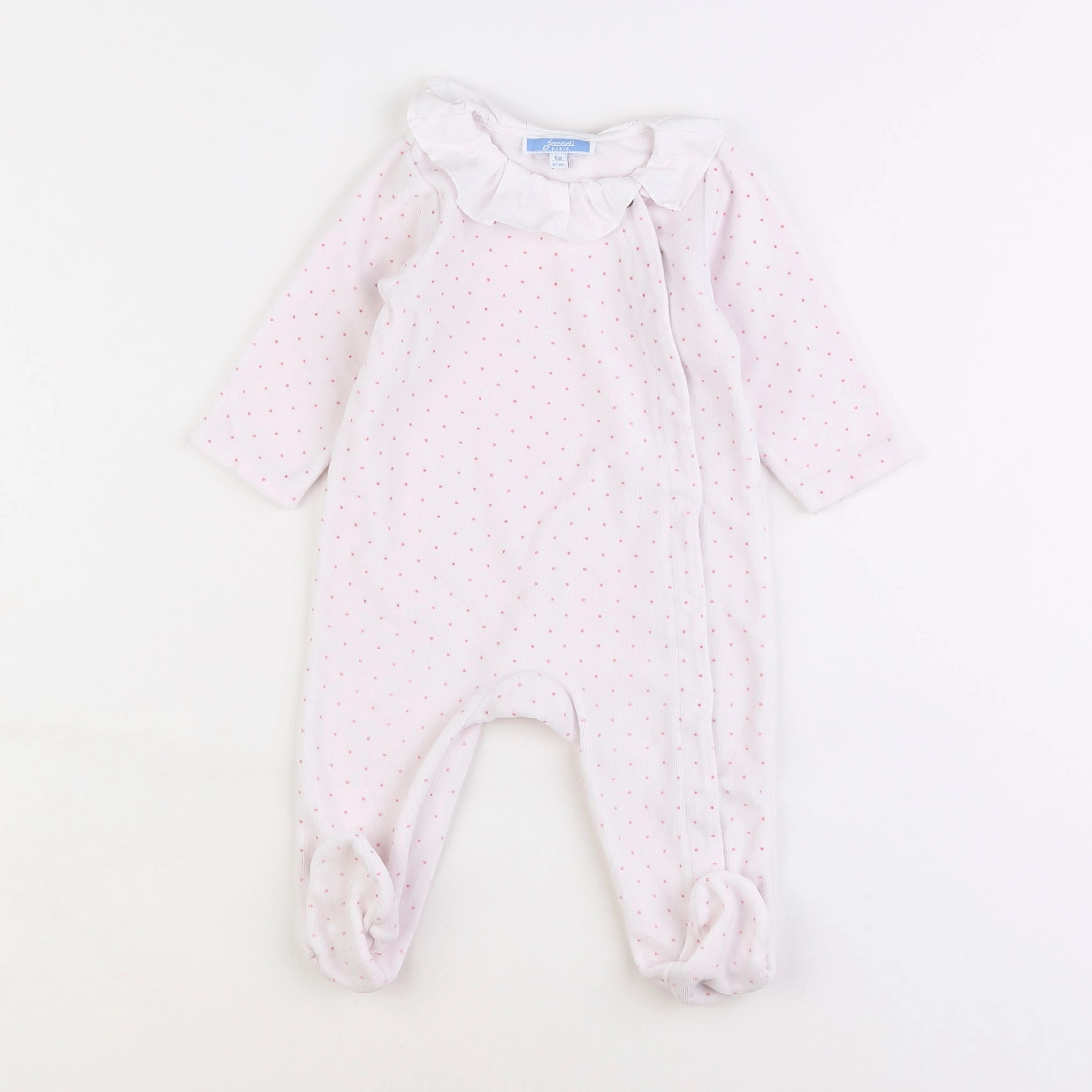 Jacadi - pyjama velours rose - 6 mois