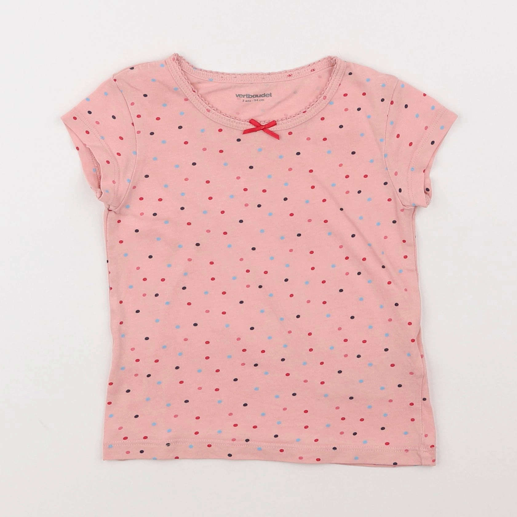 Vertbaudet - maillot de corps rose - 3 ans