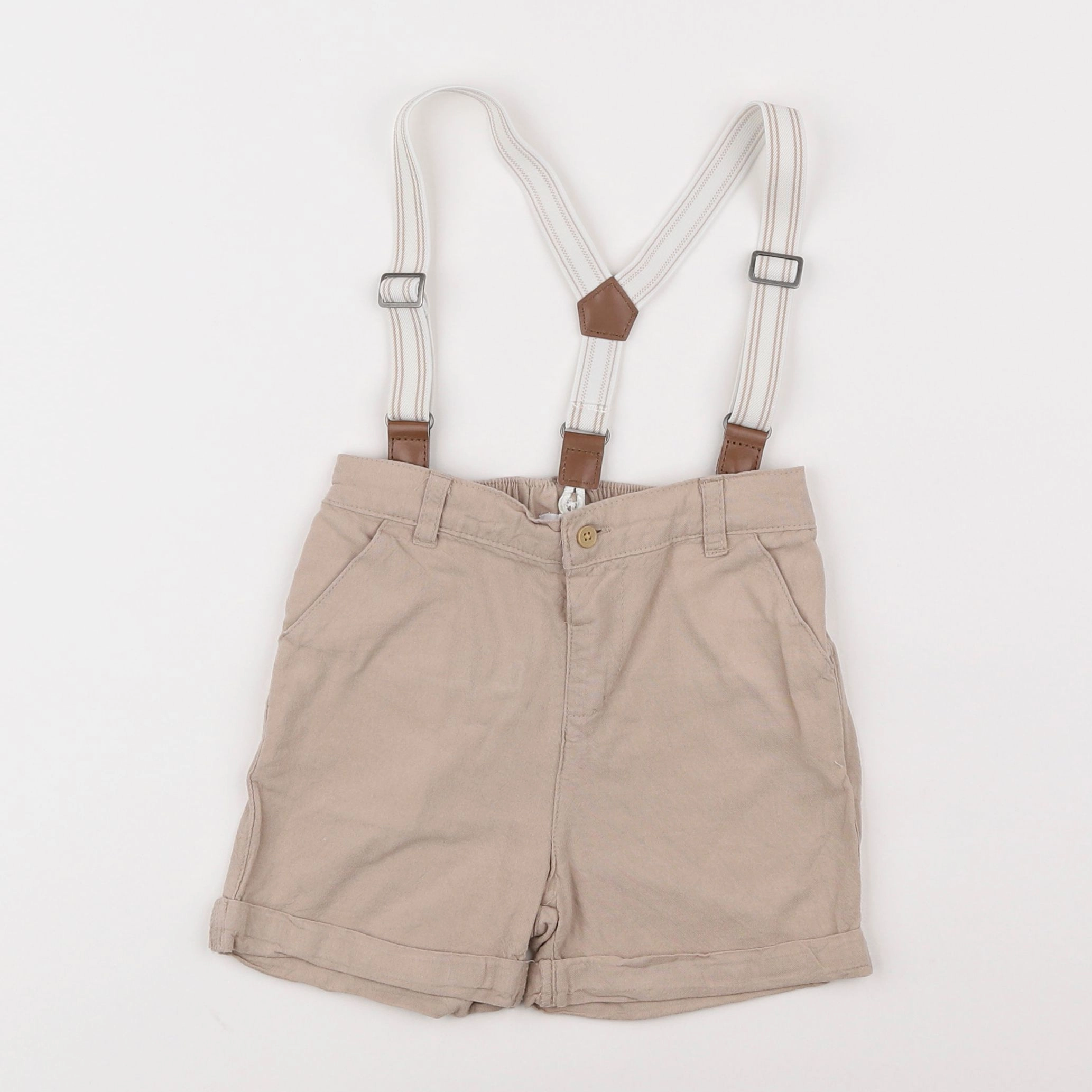 Vertbaudet - short marron - 3 ans